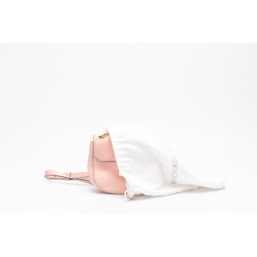 Michael Kors Lita Leather Mini Saddle Crossbody Bag