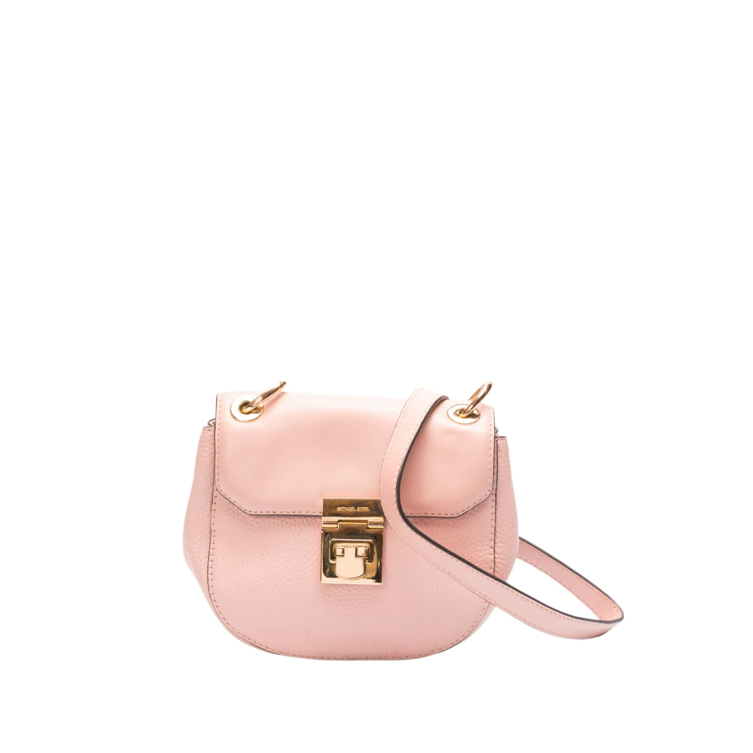 Michael Kors Lita Leather Mini Saddle Crossbody Bag