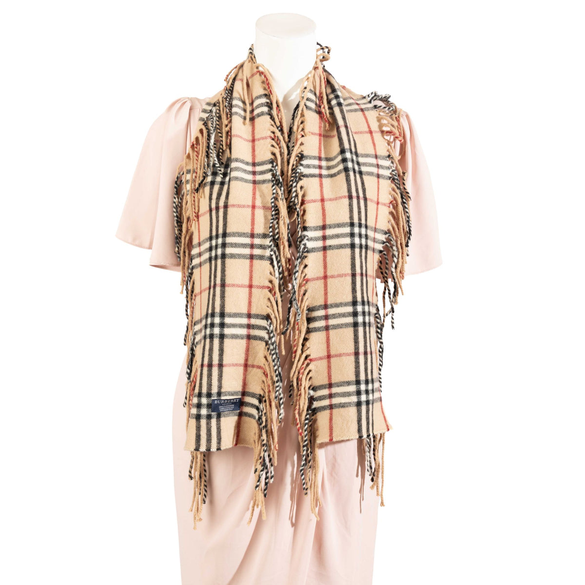 Burberry Classic Nova Check Fringe Scarf