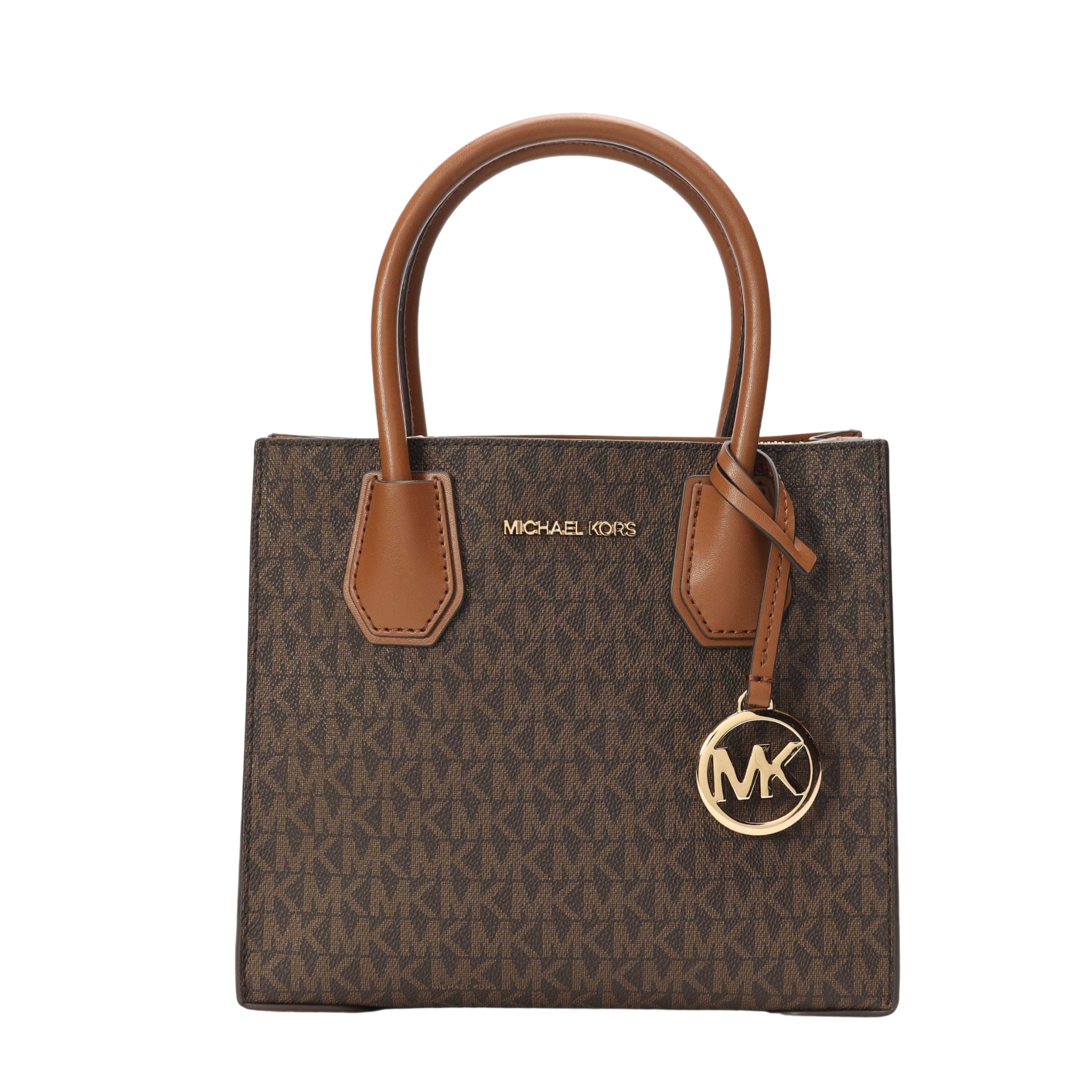 Michael Kors Mercer Brown Logo Satchel