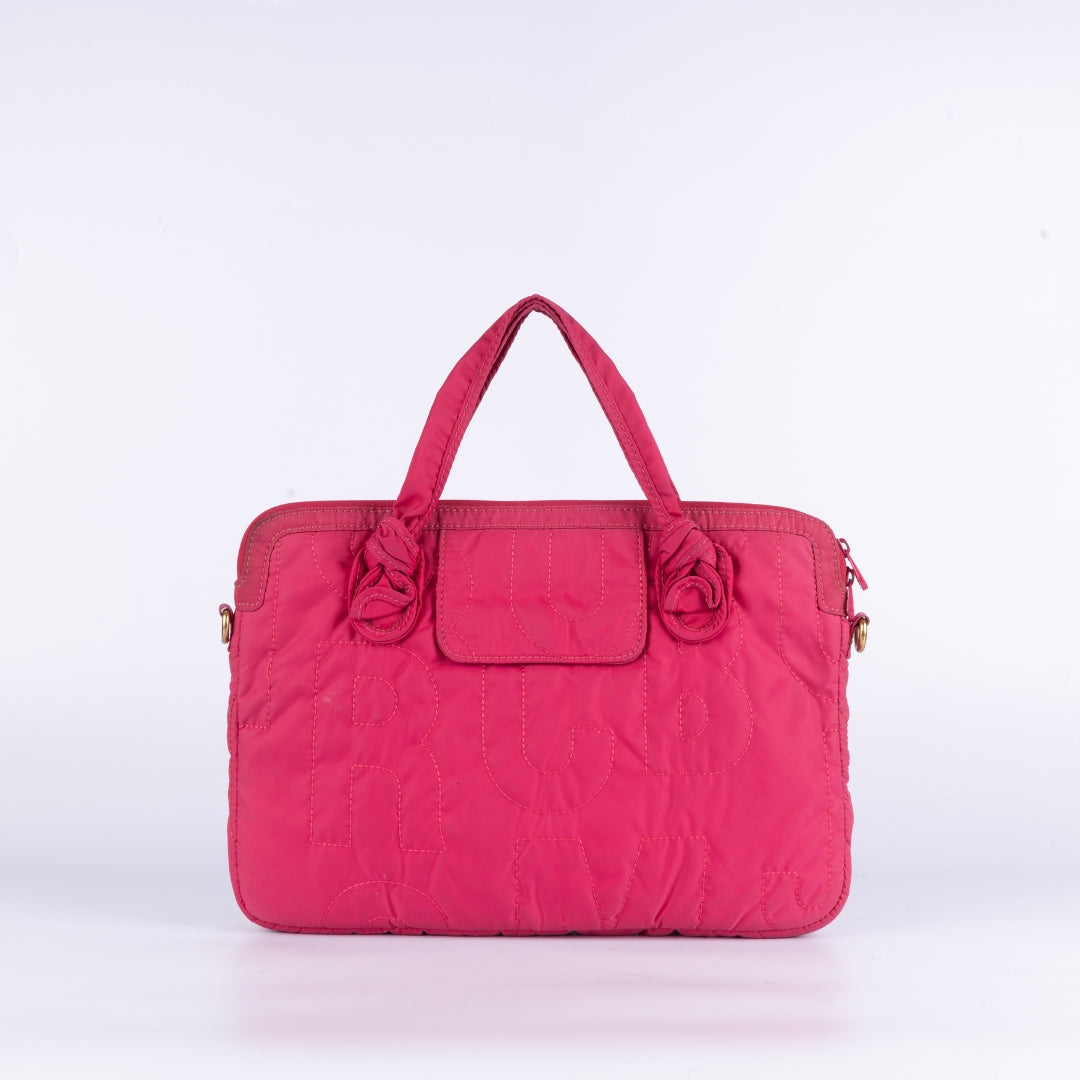 Marc Jacobs Fuchsia Nylon Pretty Laptop Bag