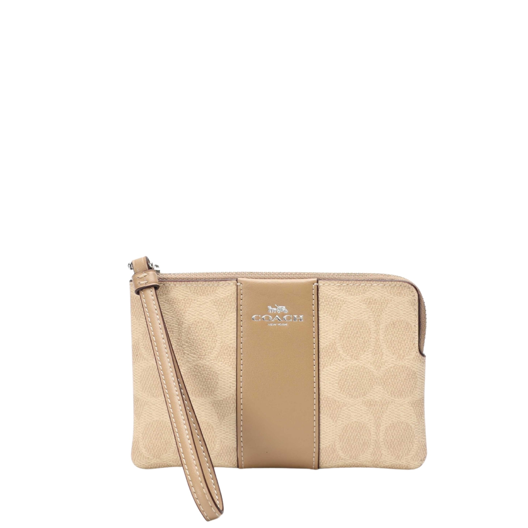 Coach Beige Signature Canvas Wallet