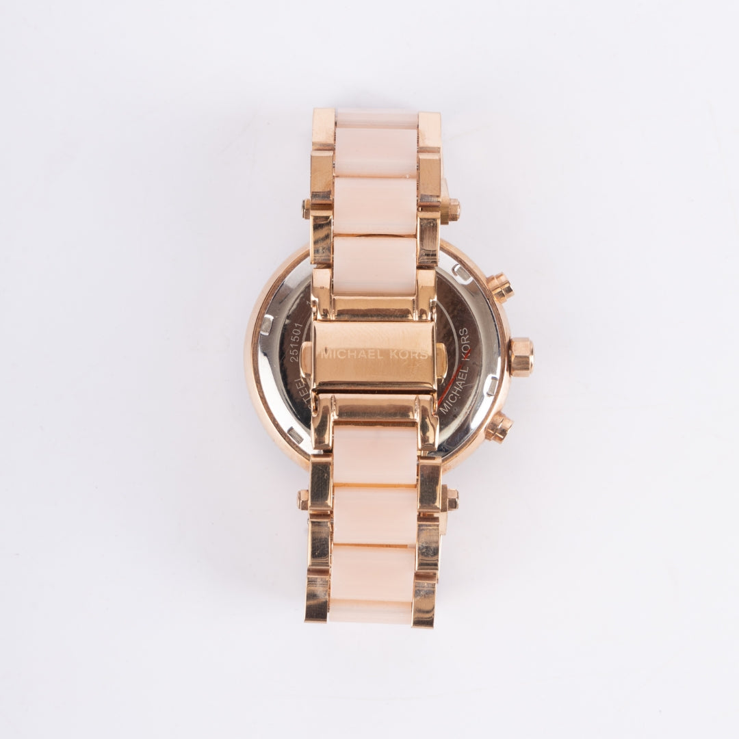 Michael Kors Parker Chronograph Two-Tone Glitz Watch