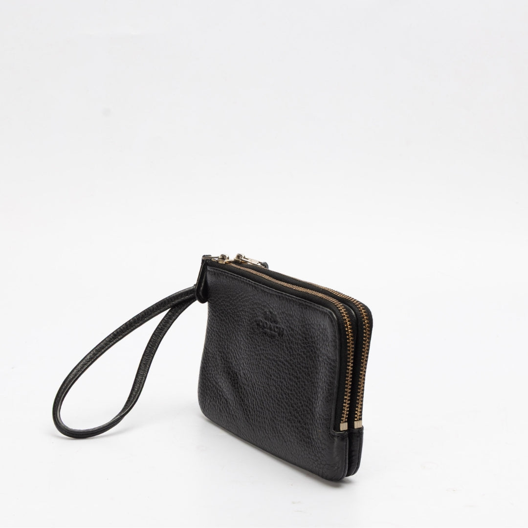 Coach Black Small Wristlet