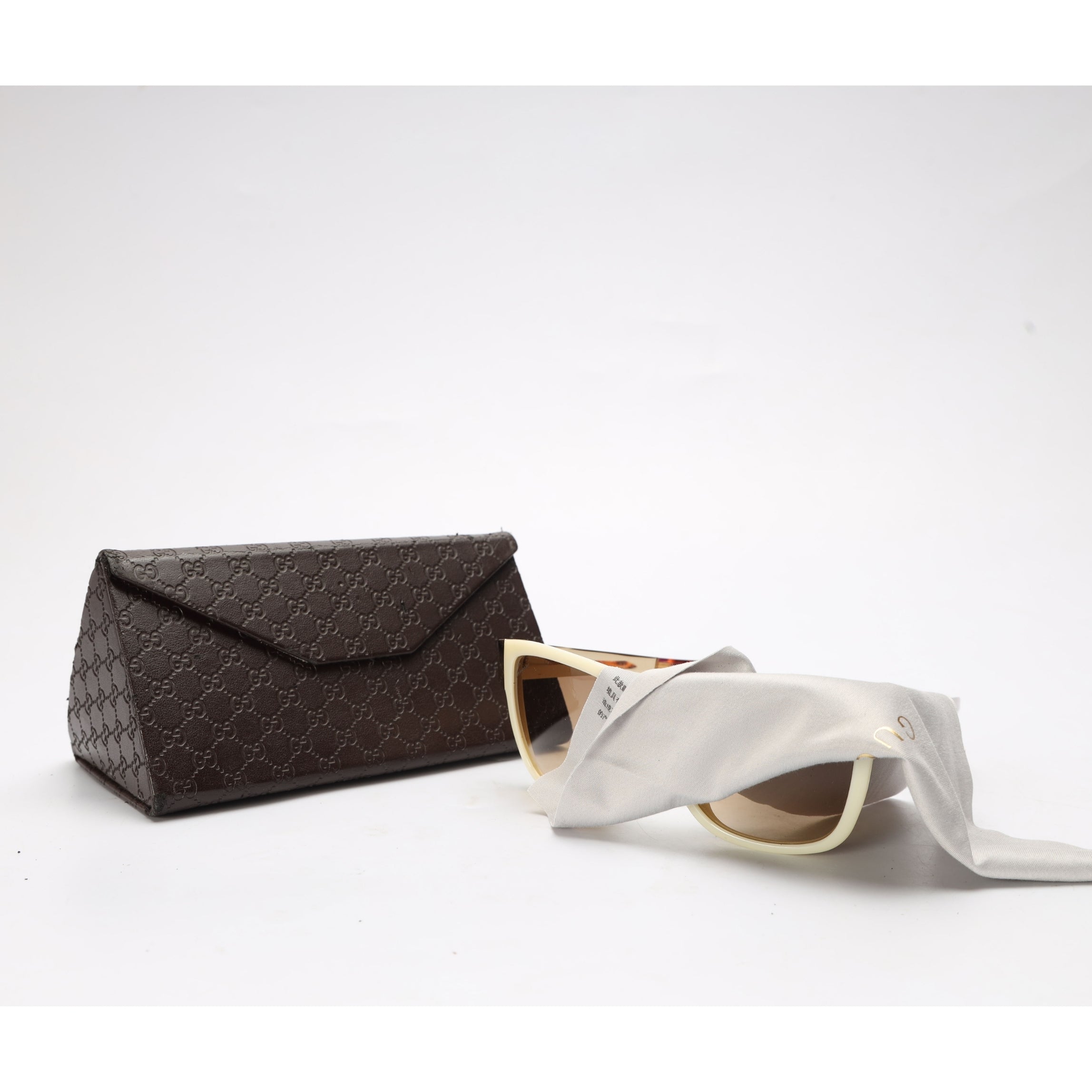 Gucci Off-White Acetate Sunglasses