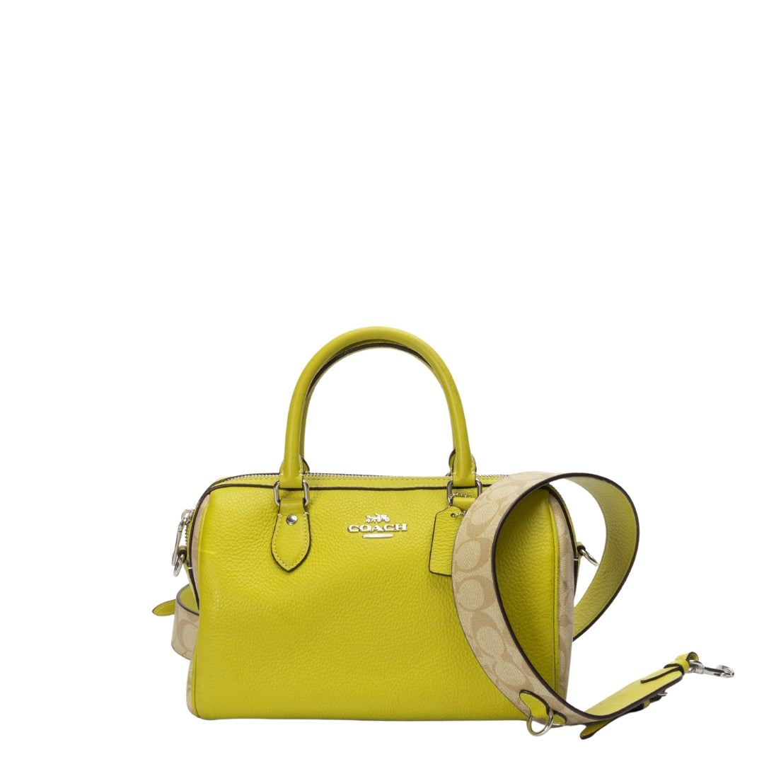Coach Rowan Satchel Bag In Signature Canvas