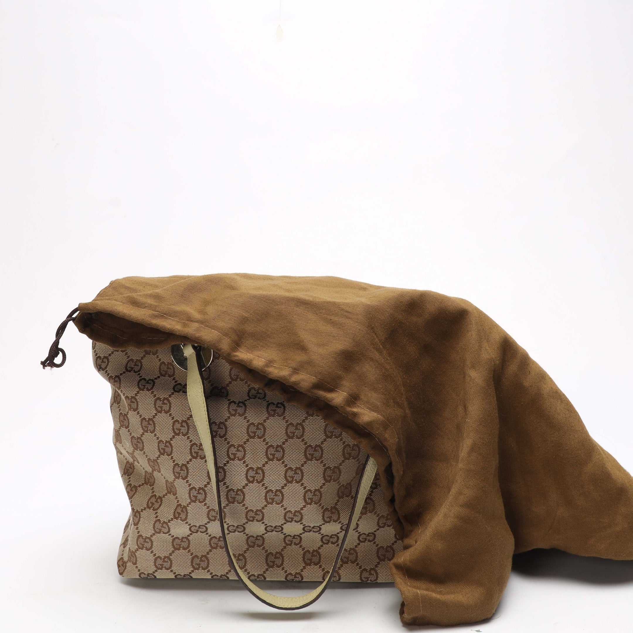 Gucci Beige GG Canvas Eclipse Large Shoulder Bag