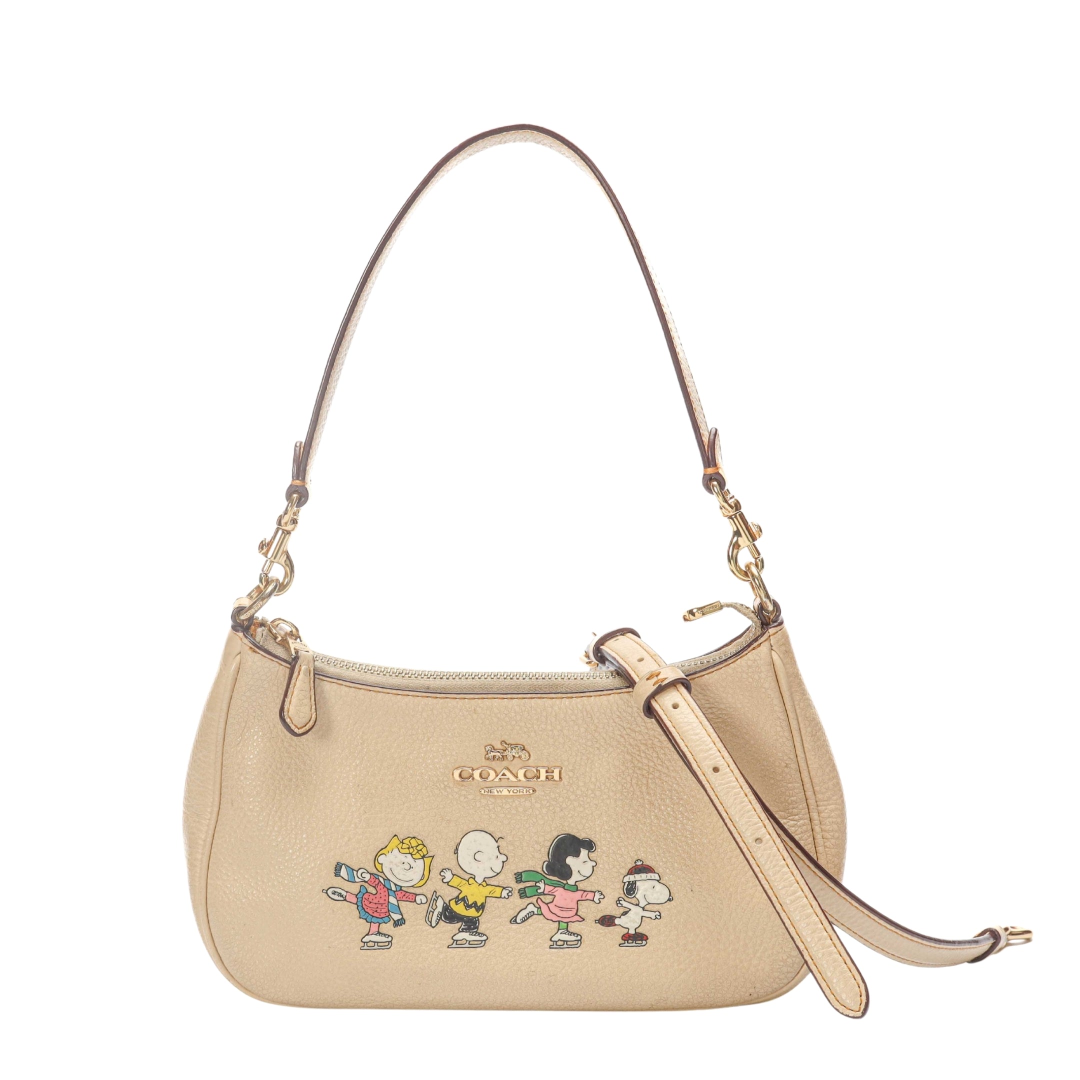 Coach X Peanuts Snoopy & Friends Motif Teri Shoulder Bag