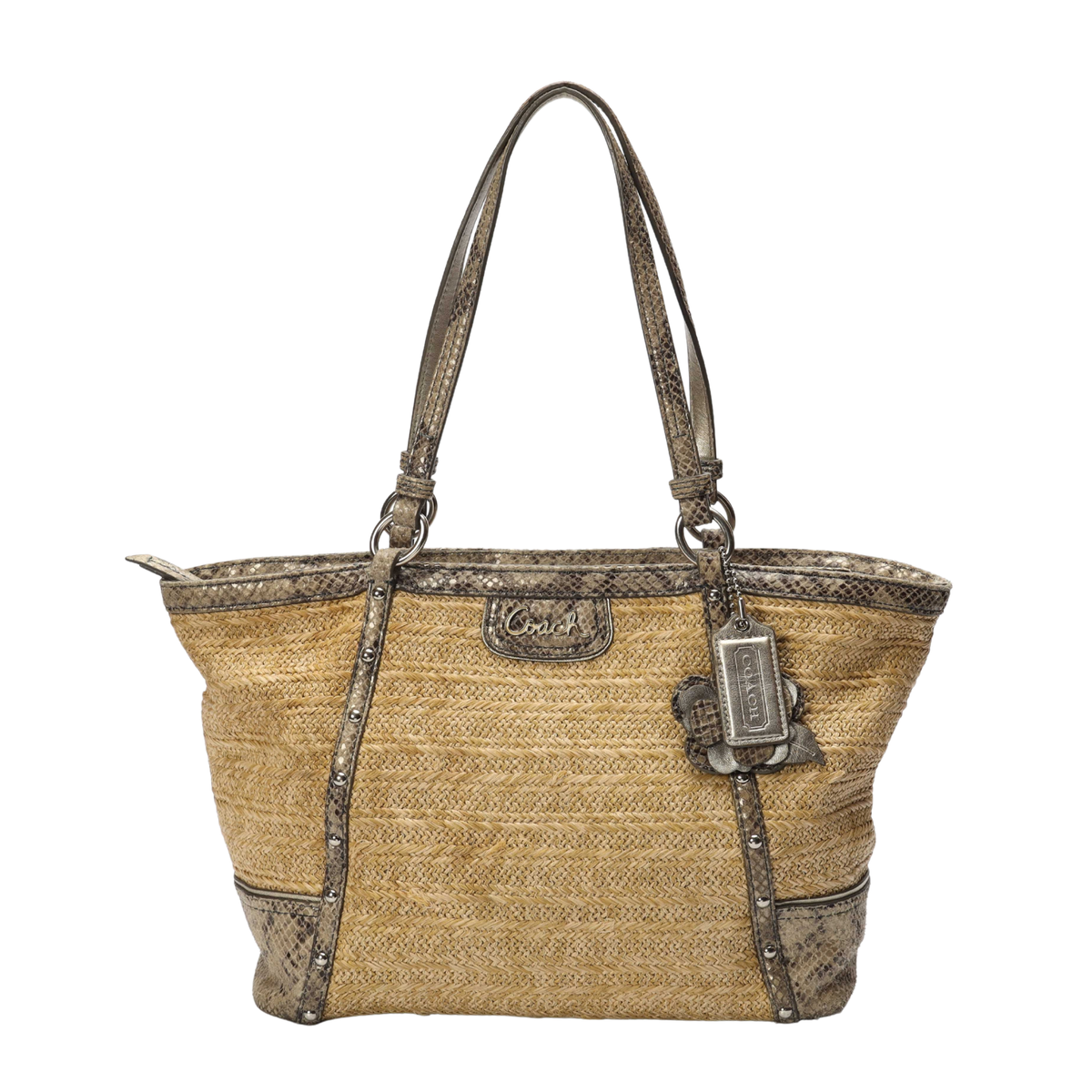 Coach Alexandra Straw Tote