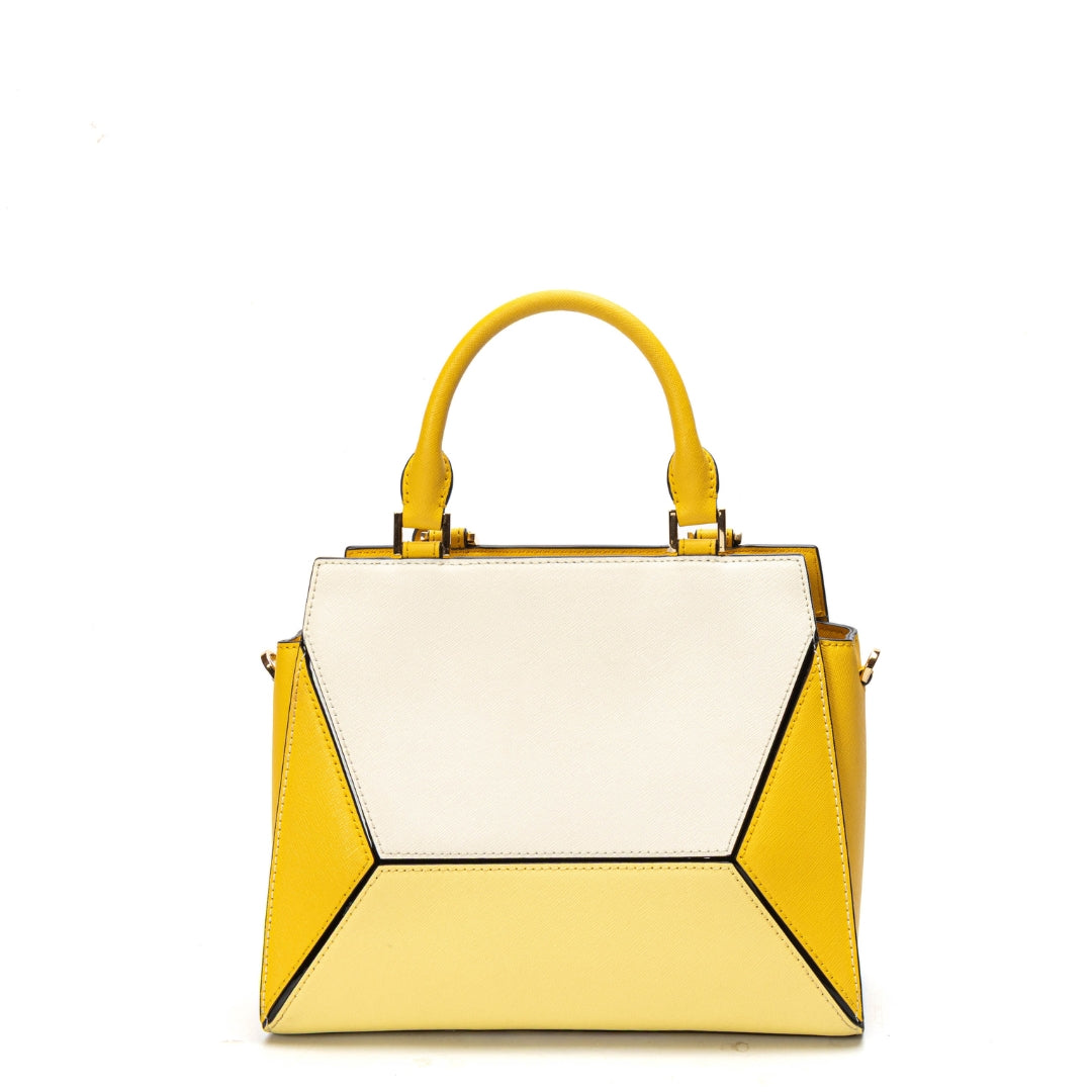 Michael Kors Yellow Prism Convertible Satchel
