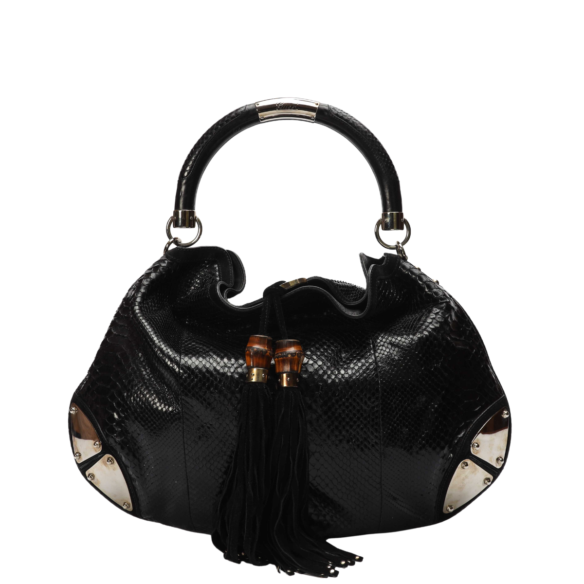 Gucci Black Babouska Indy Top Handle Bag