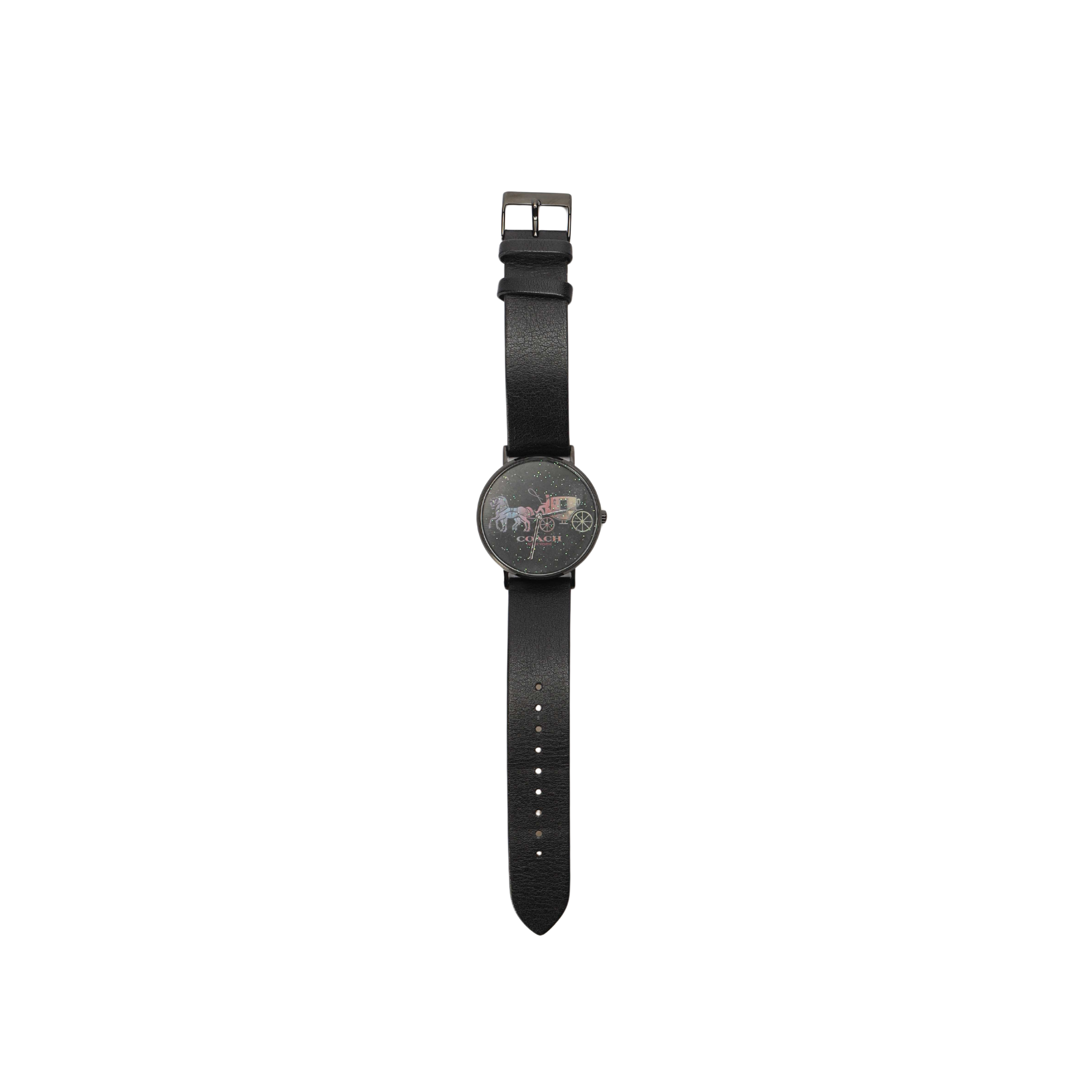 Coach Perry Black Dial Horse and Carriage Watch