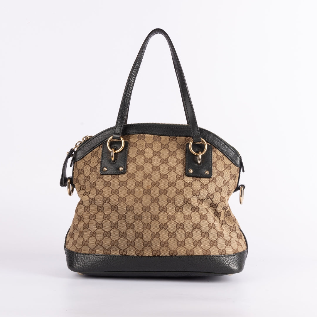 Gucci GG Canvas Charm Dome Shoulder Bag