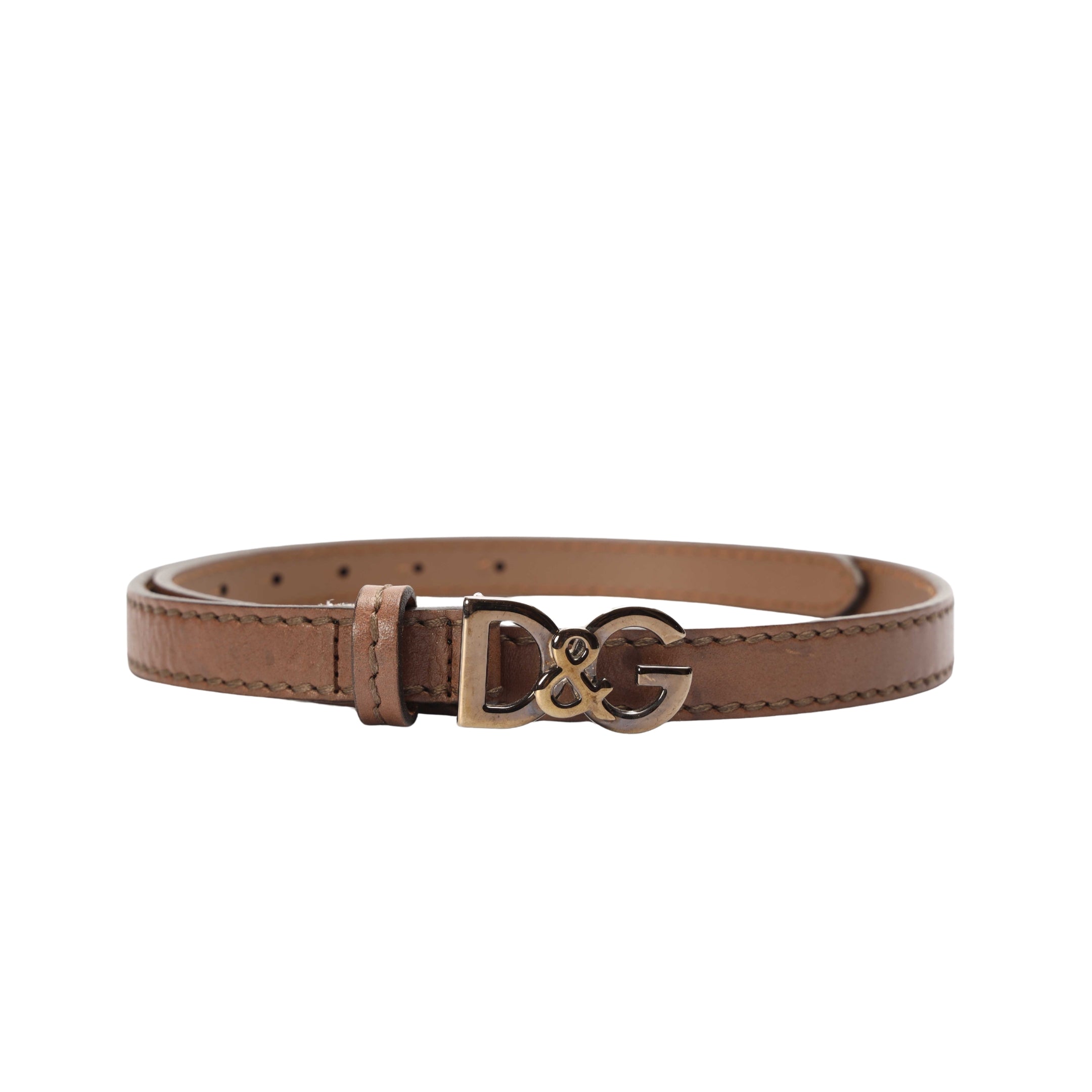 Dolce and Gabbana Brown Buckle Belt