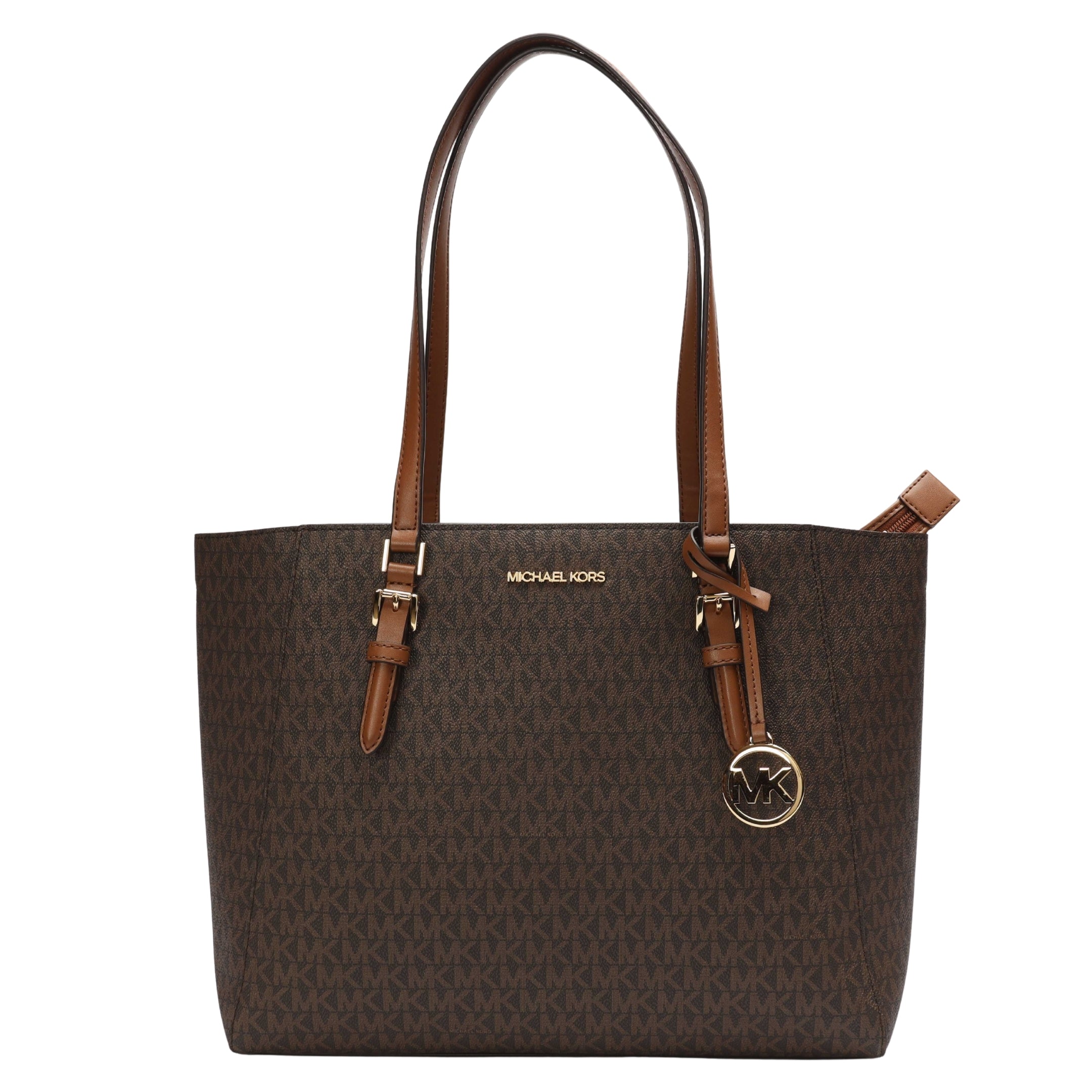 Michael Kors Charlotte Brown Signature Logo Tote