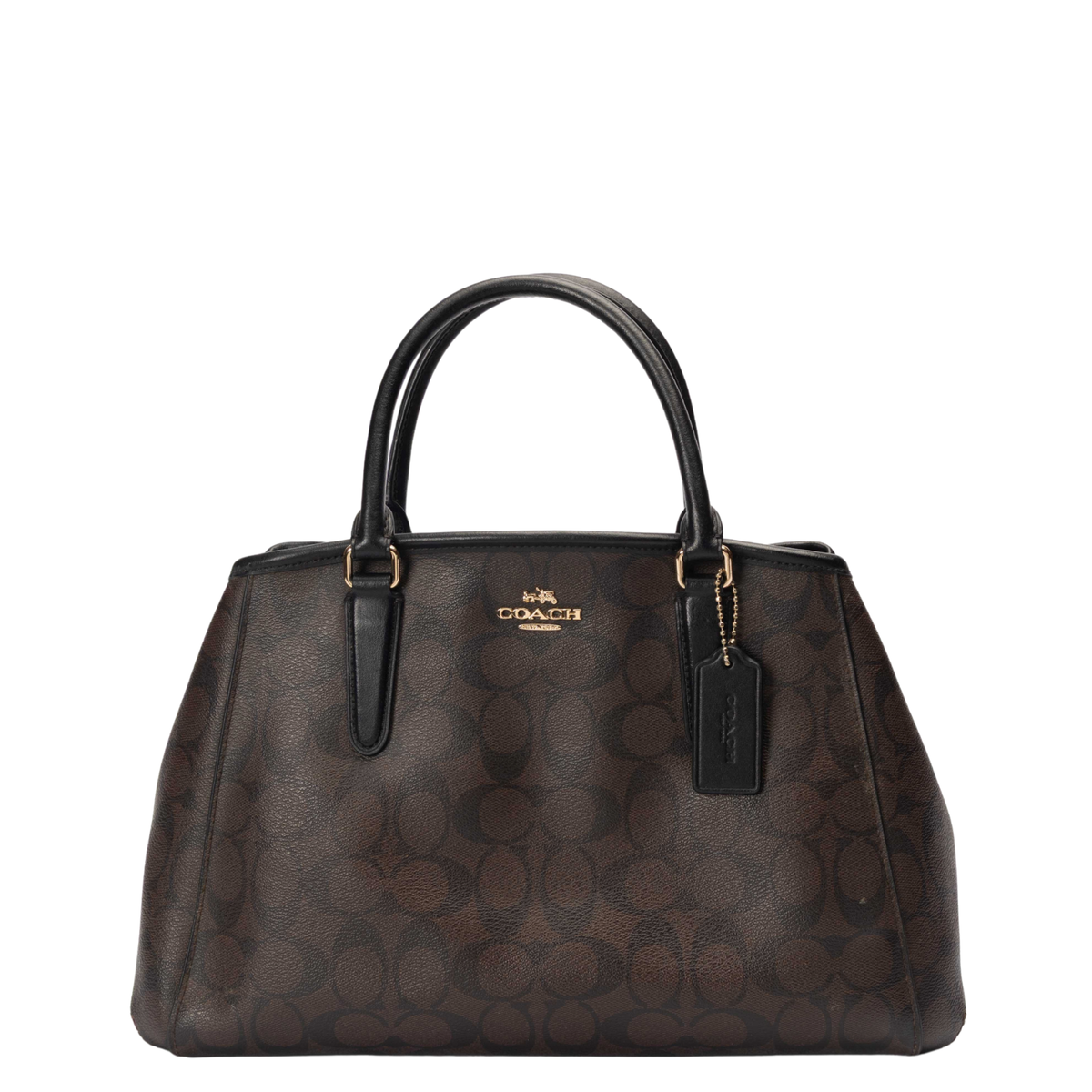 Coach Lillie Carryall Signature Logo Satchel