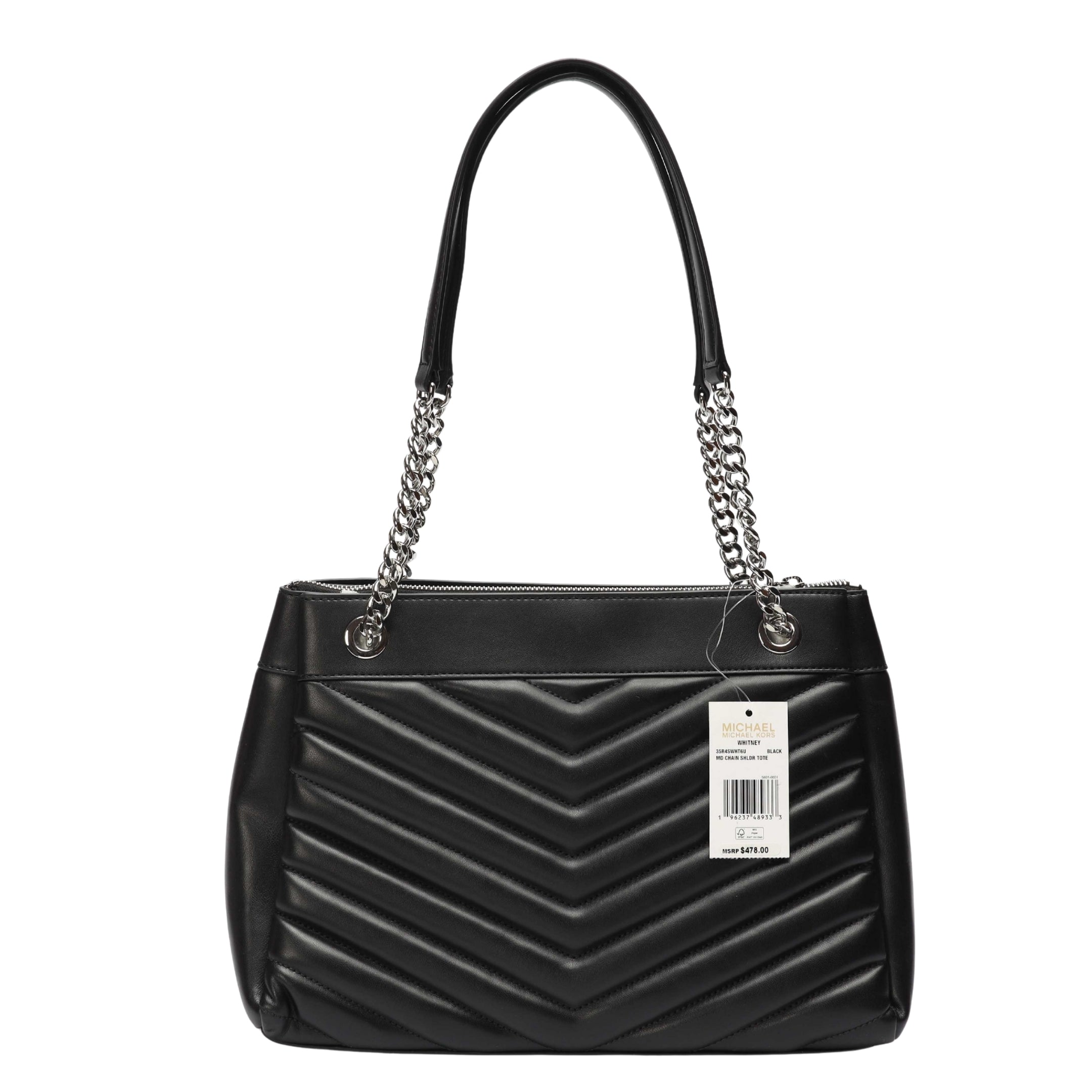 Michael Kors Whitney Black Quilted Tote
