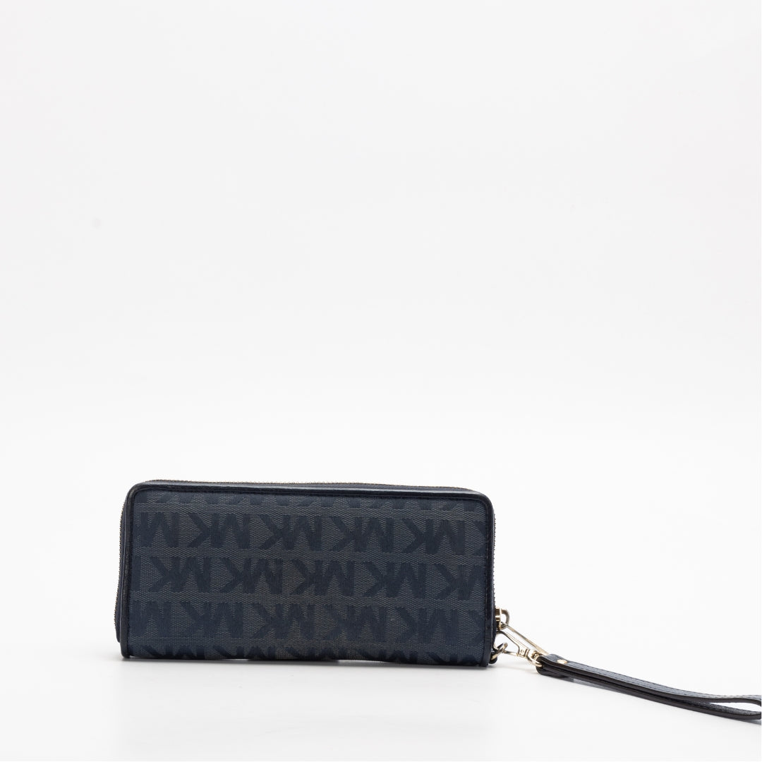 Michael Kors Navy Monogram Continental Wallet