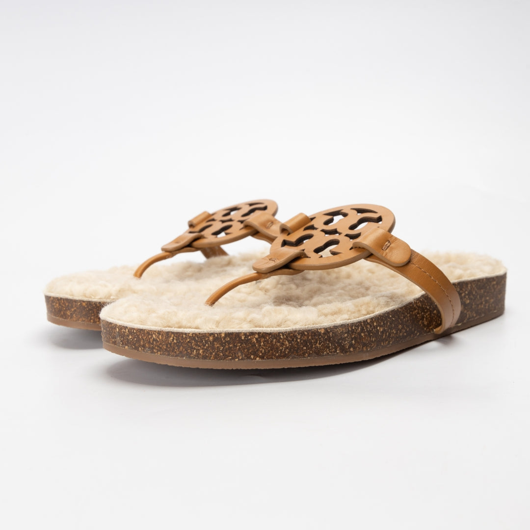 Tory Burch Miller Cloud Shearling Sandals