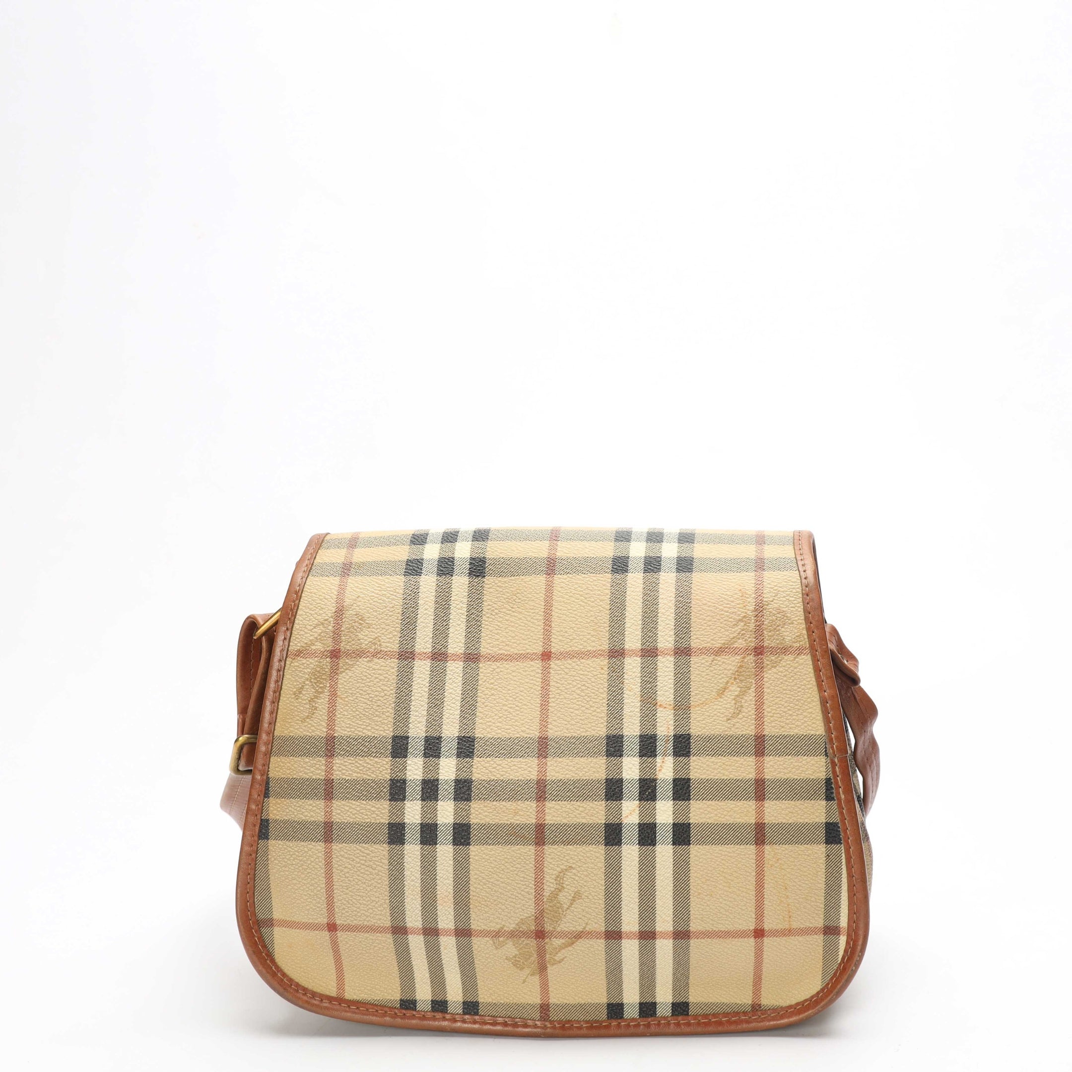Burberry Haymarket Check Flap Crossbody Bag