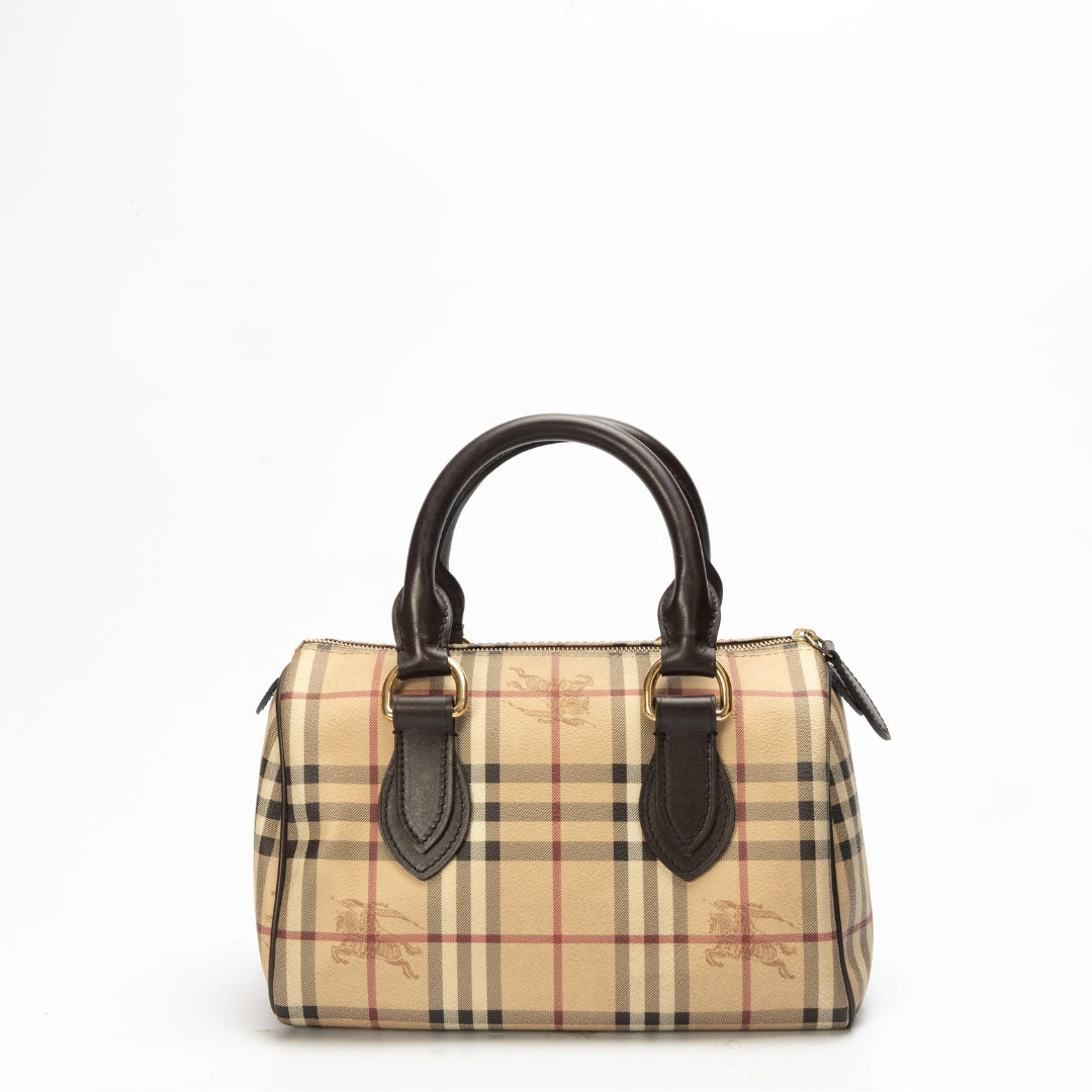 Burberry Haymarket Check Chester Boston Bag