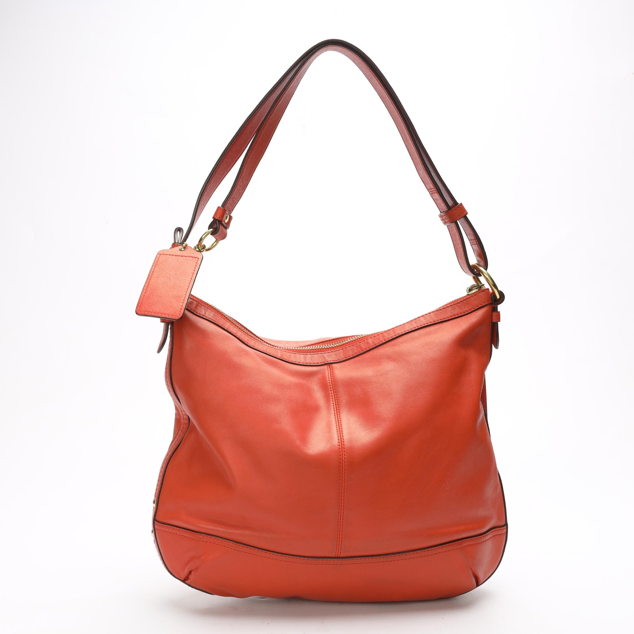 バッグ 1307 Coach Ashley Satin Tote Bag Red Coach Ashley Red Hobo Bag