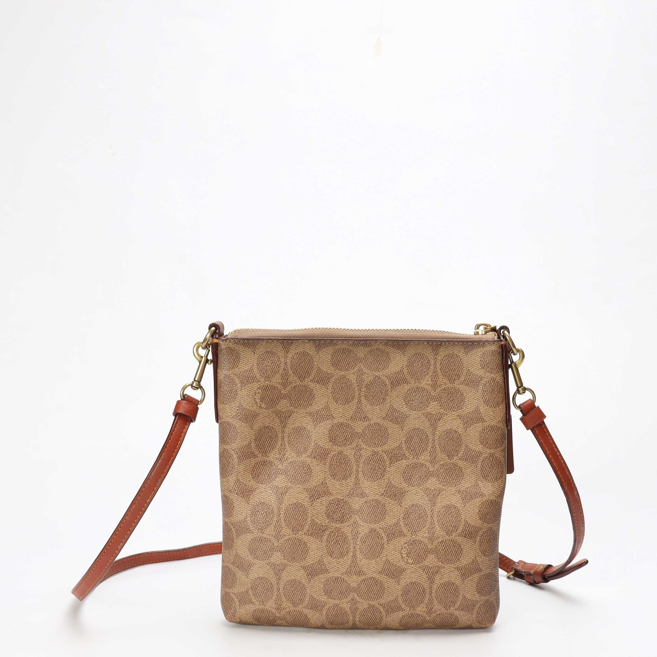 Coach Brown File Messenger Sling Bag