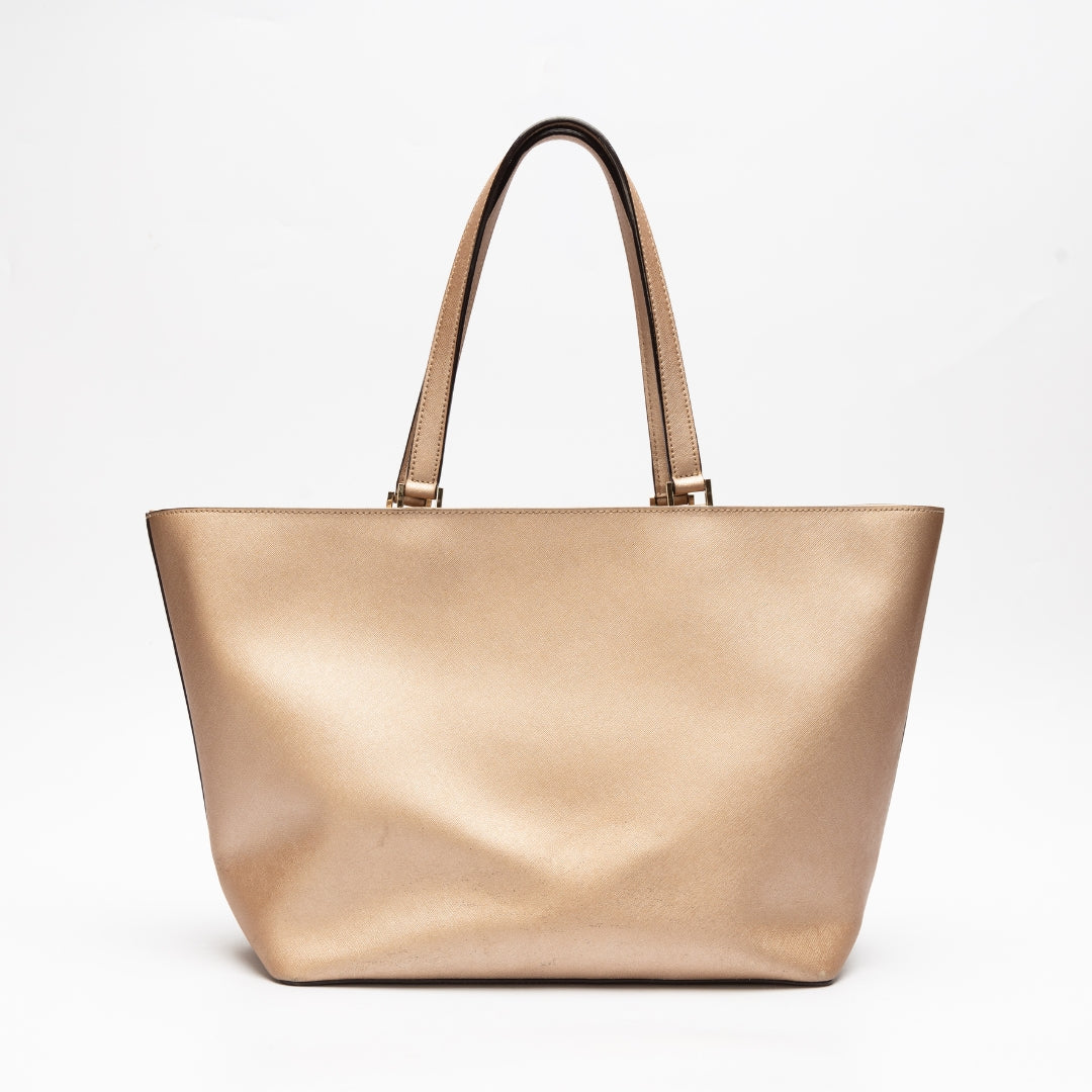 Kate Spade Champagne Pink Metallic Tote