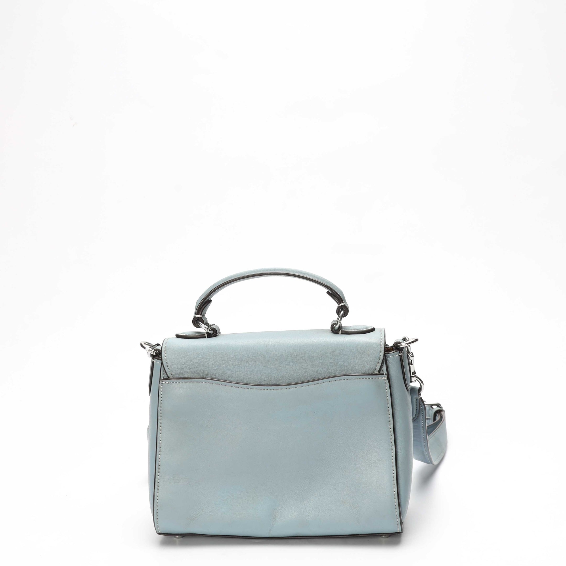 Coach Morgan Sky Blue Satchel Crossbody Bag