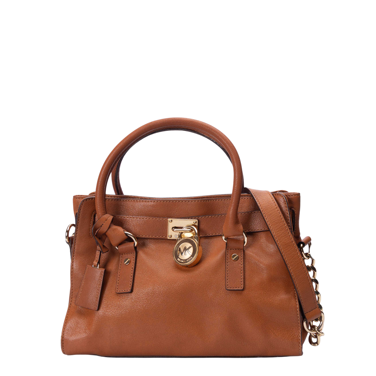 Michael Kors Brown Hamilton Moderne Convertible Satchel