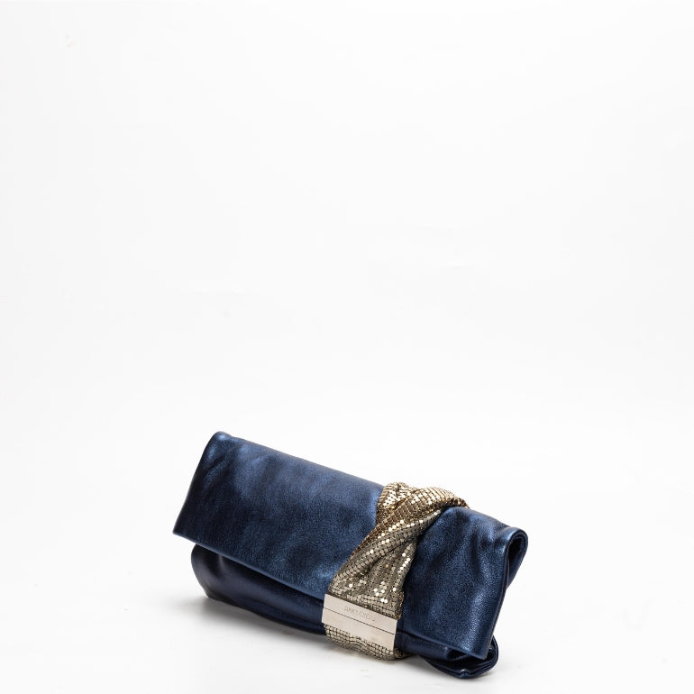 Jimmy Choo Shimmering Suede Chandra Clutch