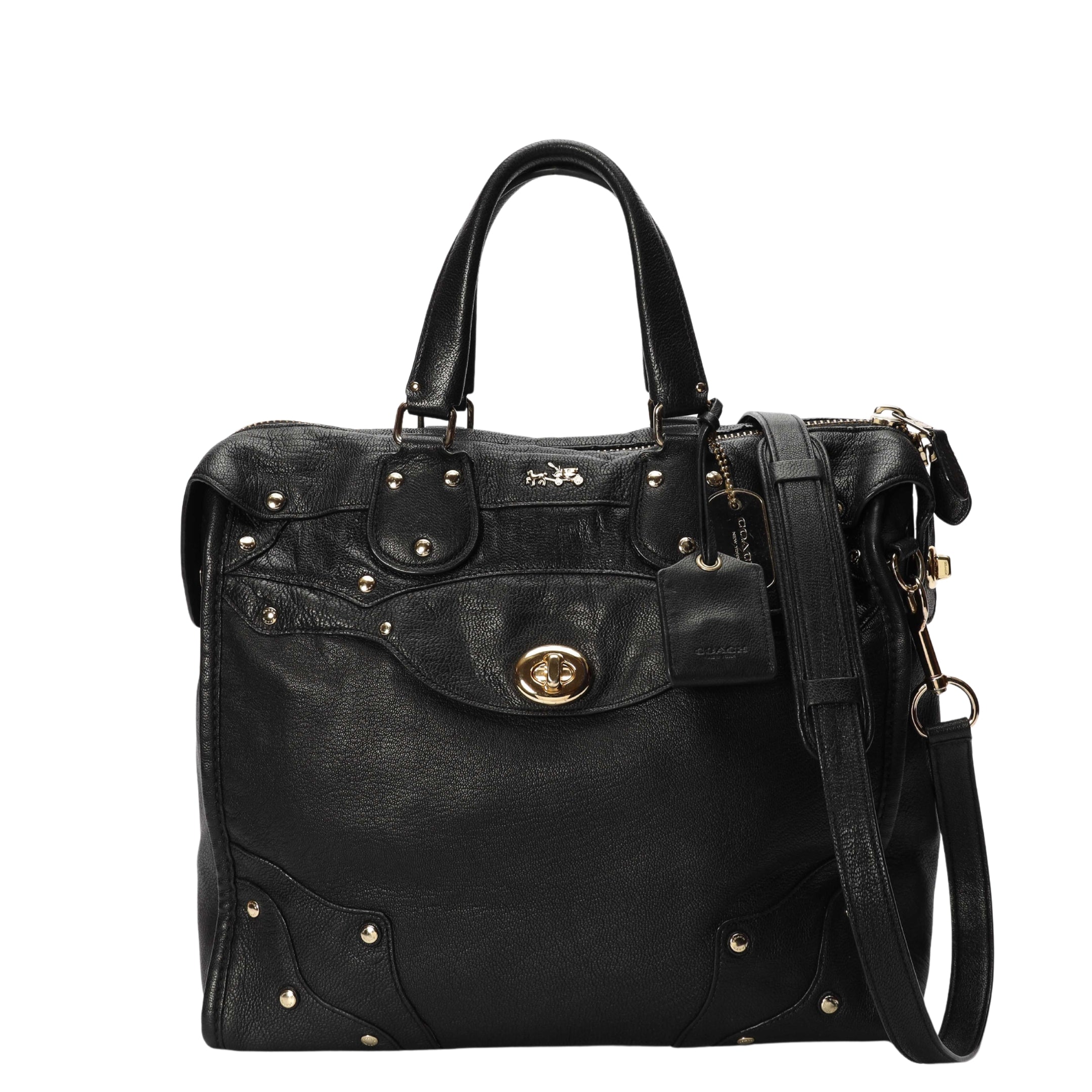 Coach Rhyder 33 Black Convertible Satchel