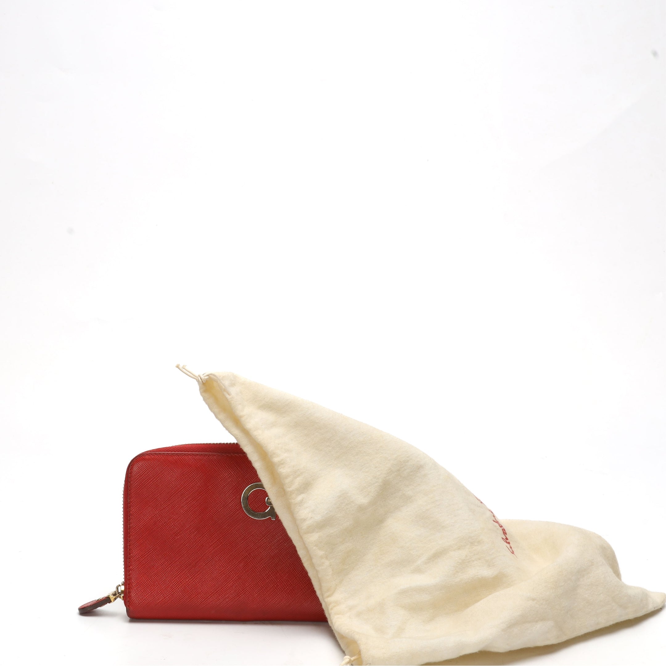 Salvatore Ferragamo Gancini Red Continental Wallet