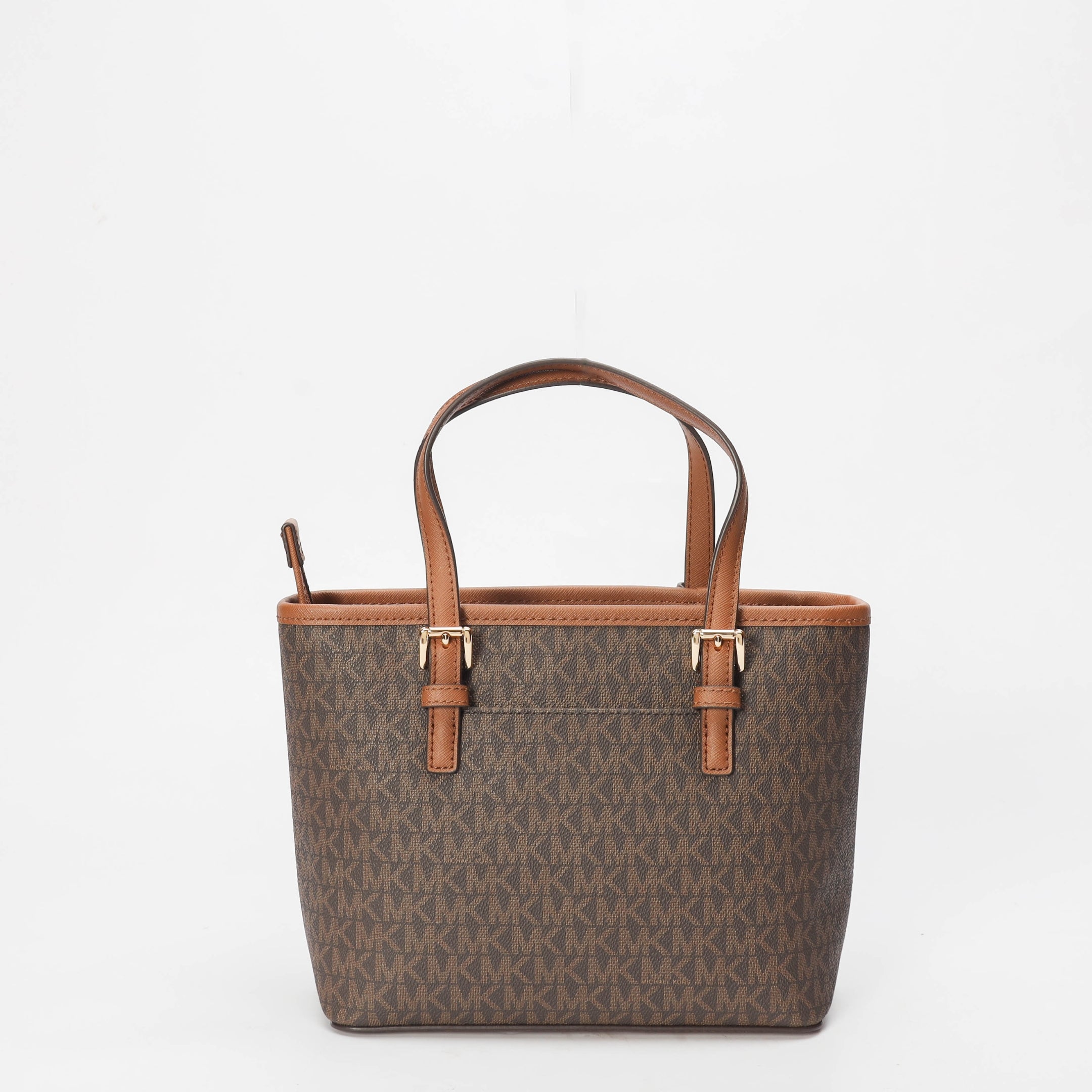 Michael Kors Jet Set Brown Logo Small Tote