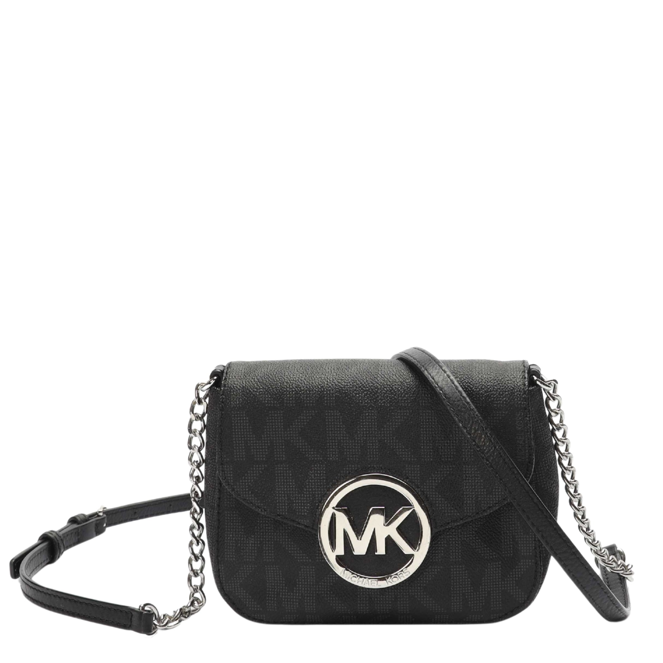 Michael Kors Black Fulton Logo Crossbody Bag