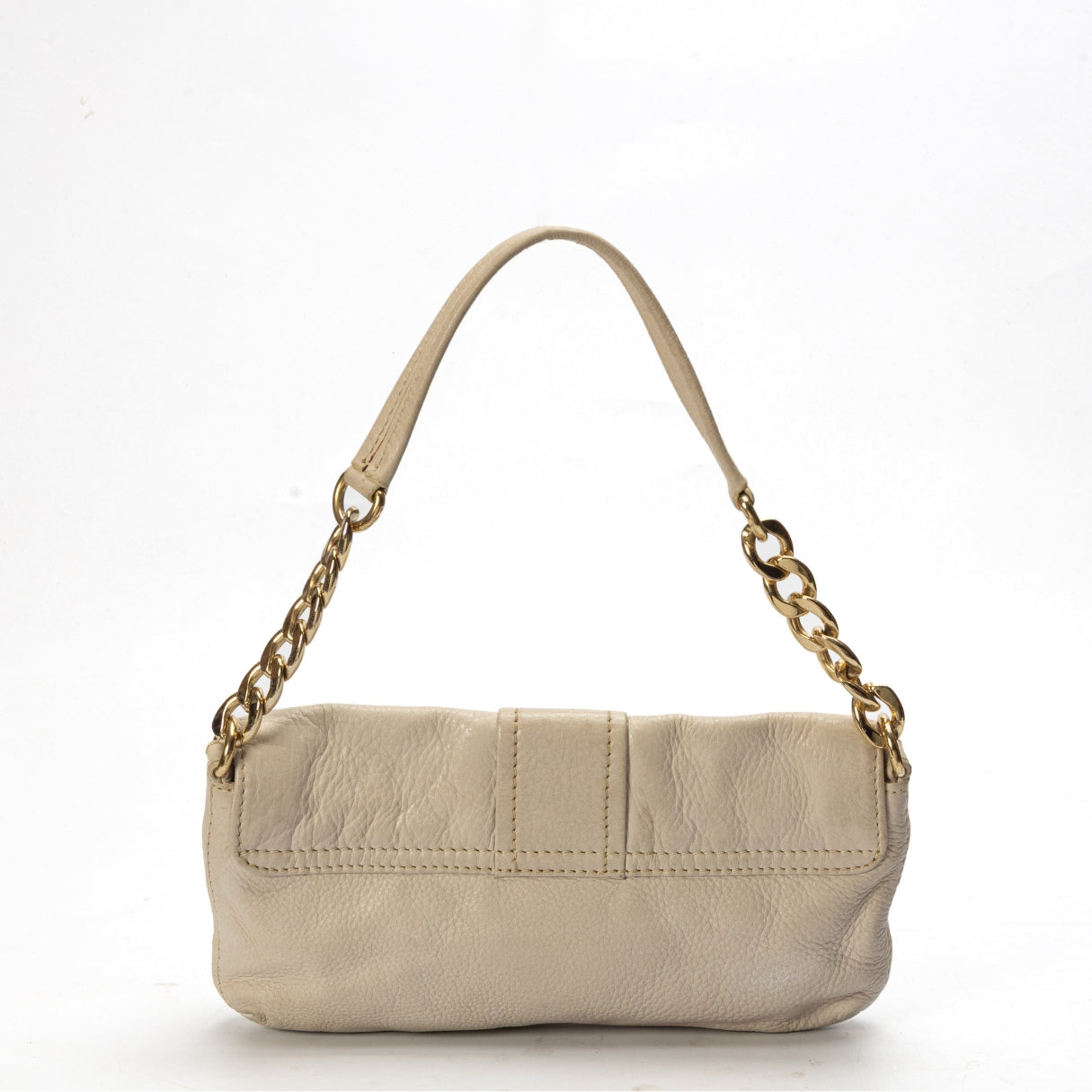 Michael Kors Cream Flap Baguette