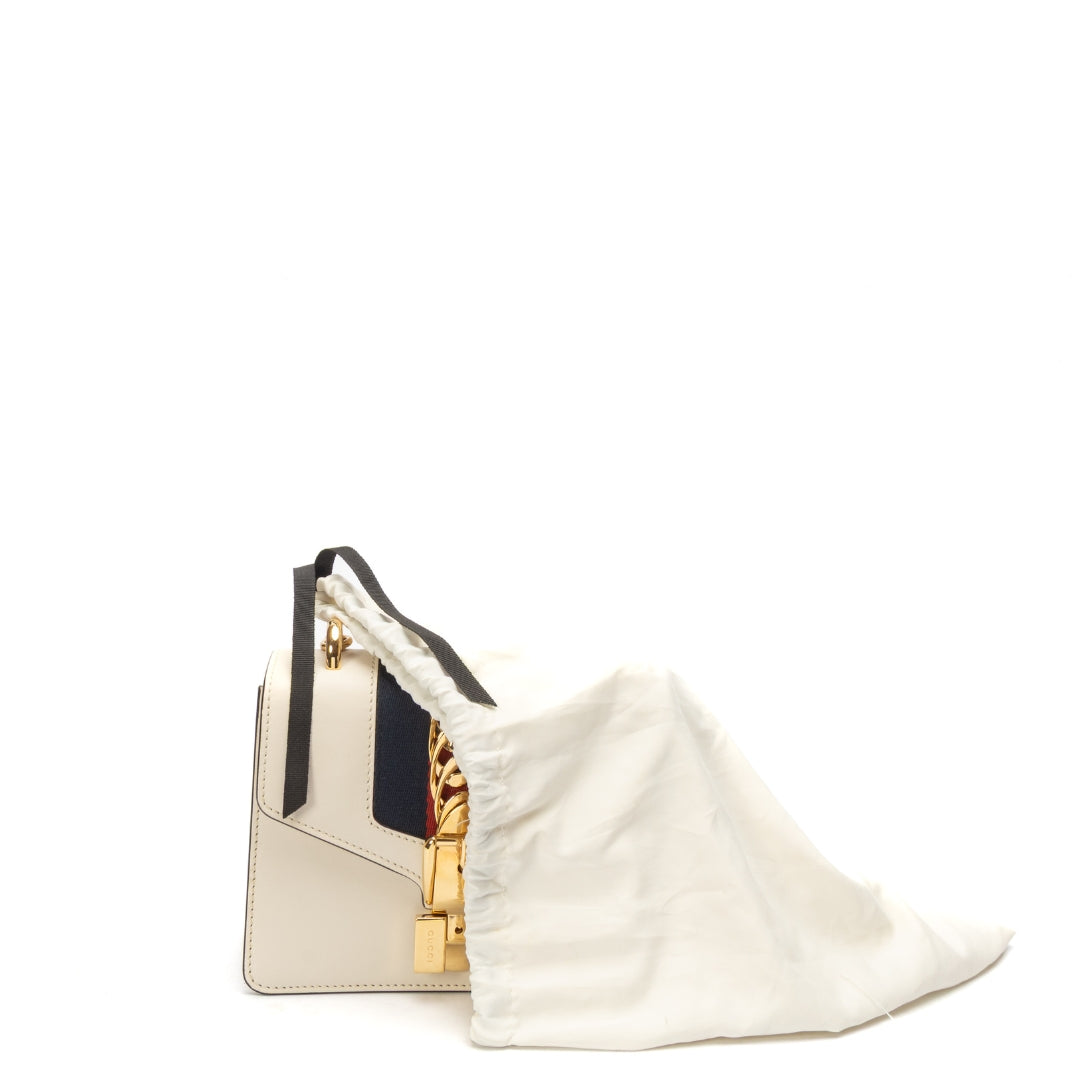 Gucci Off White Mini Sylvie Crossbody Bag