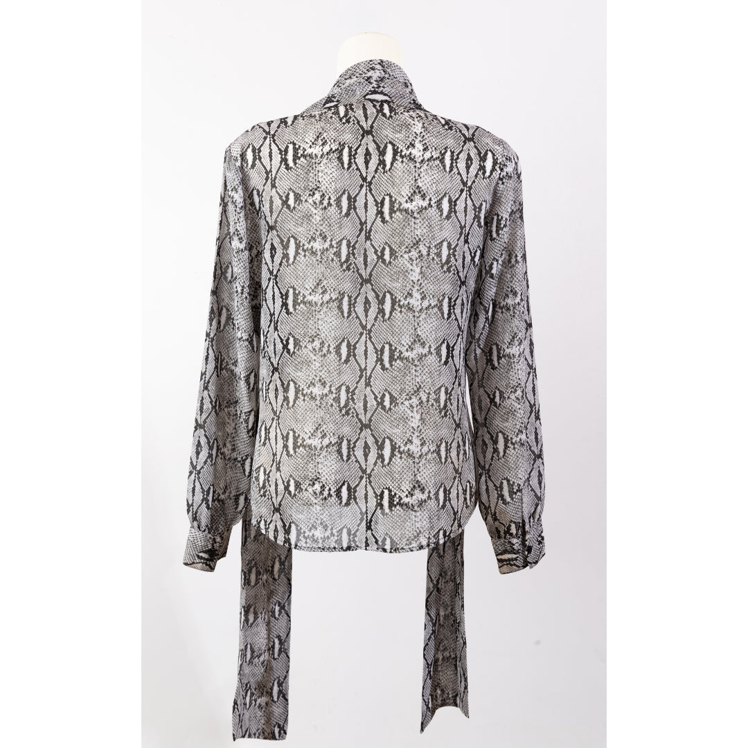 Michael Kors Snakeprint Georgette Blouse