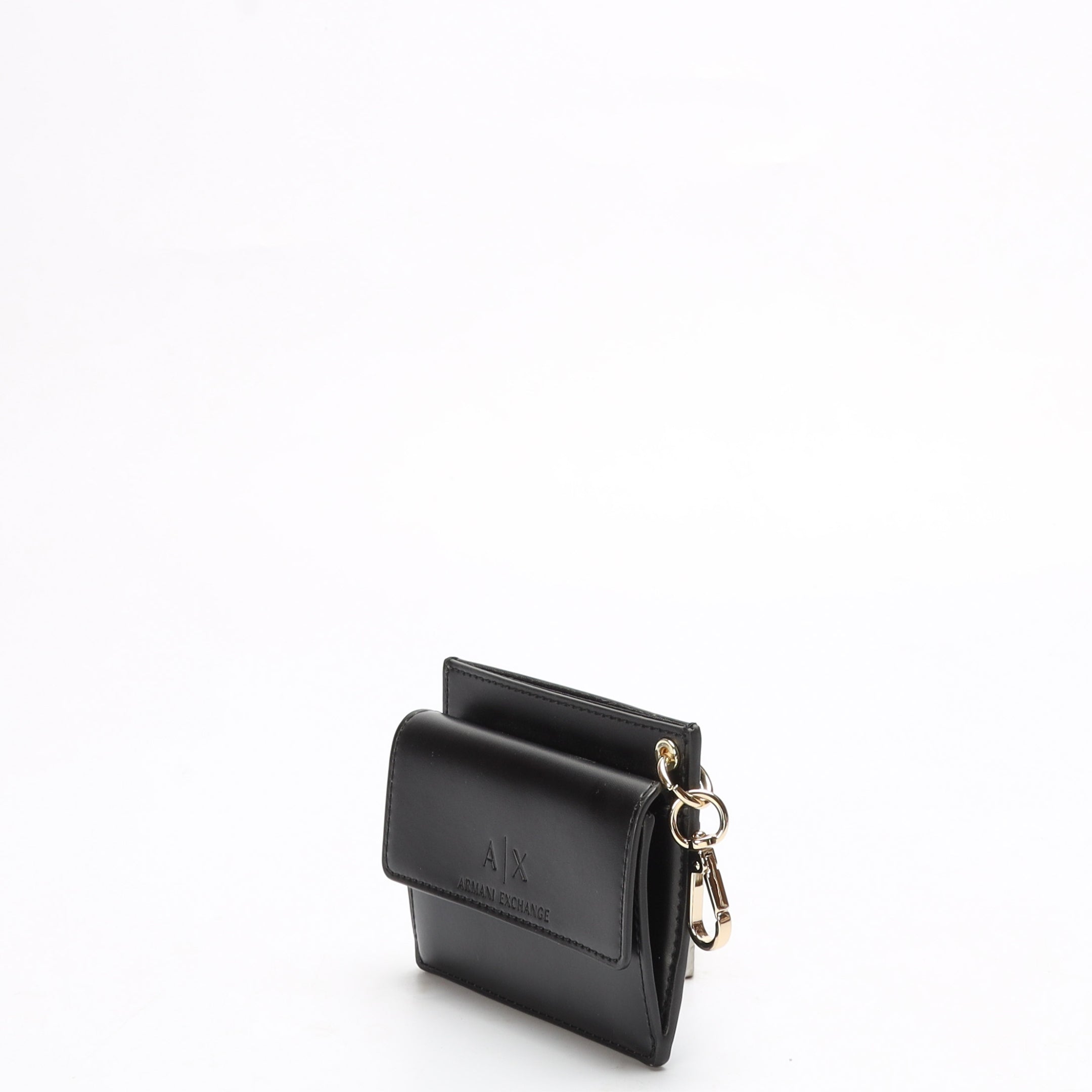 Armani Exchange Logo Embossed Flapover Wallet