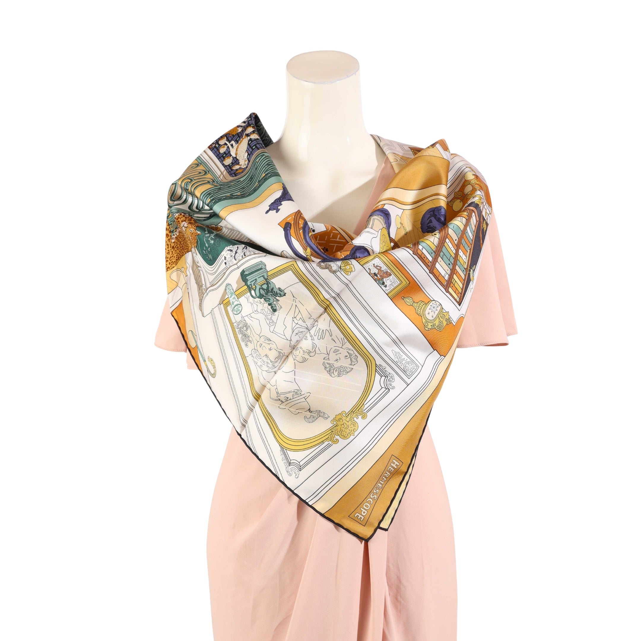 Hermes Hermescope Silk Scarf