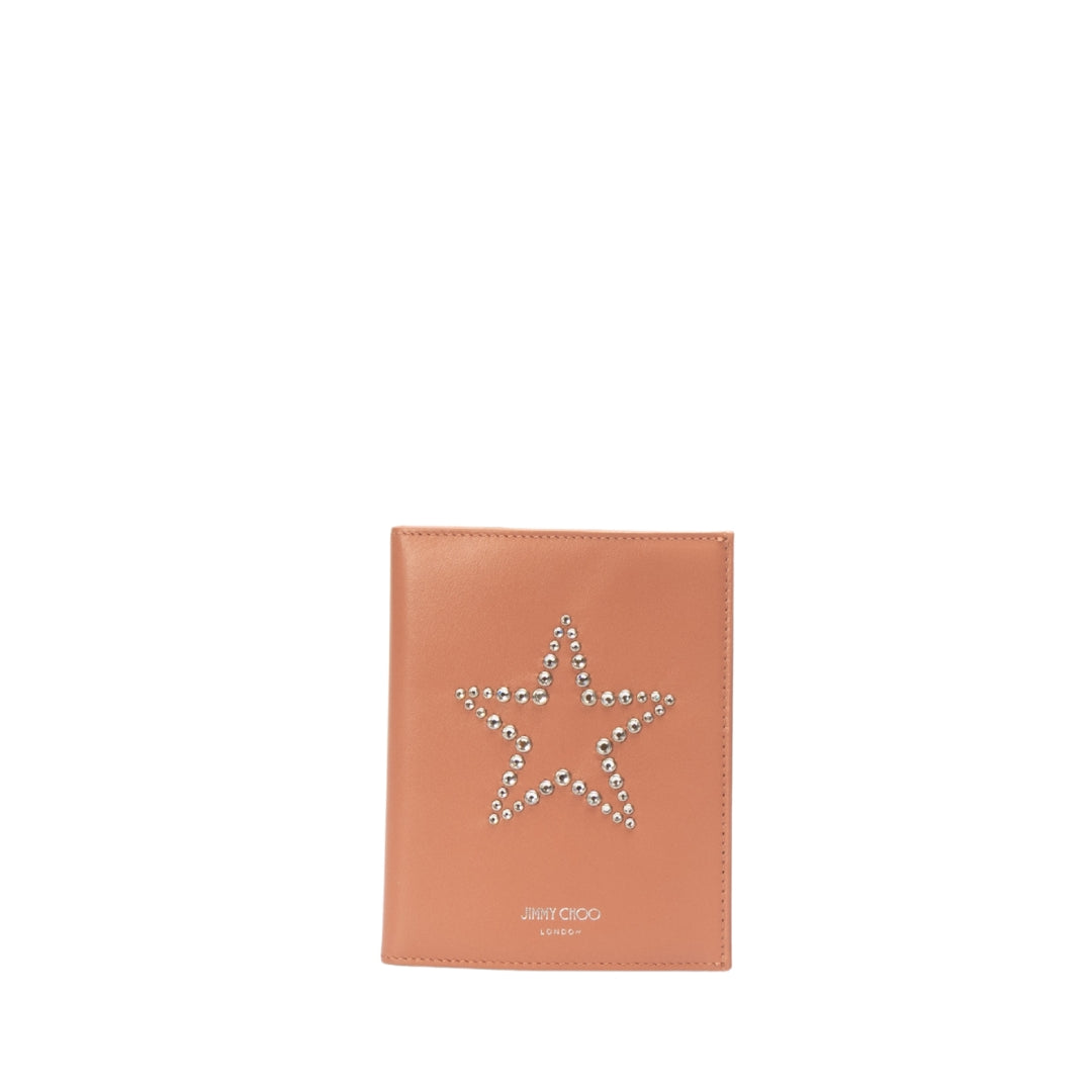 Jimmy Choo Peach Analya Passport Holder