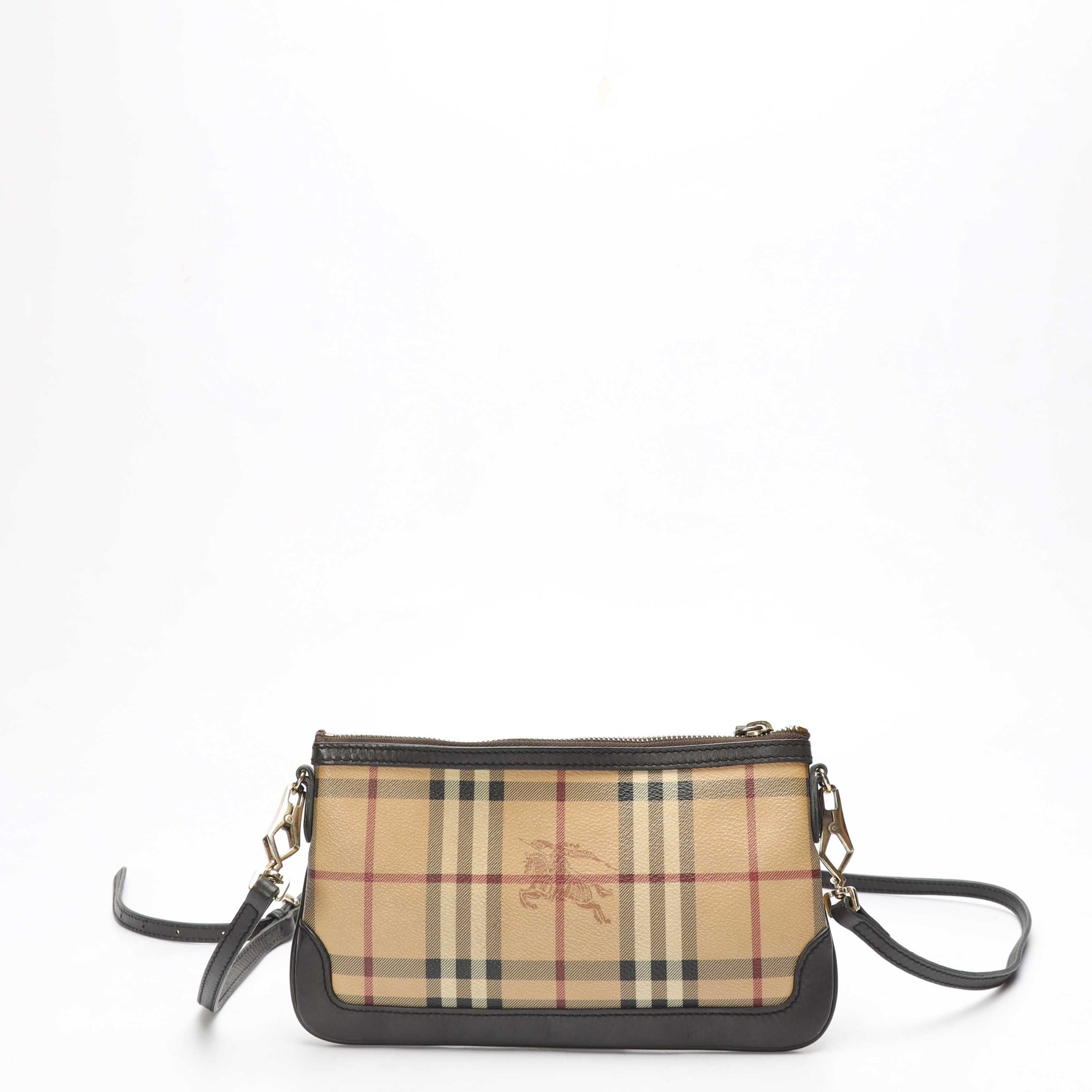 Burberry Haymarket Check Canvas Peyton Crossbody Bag