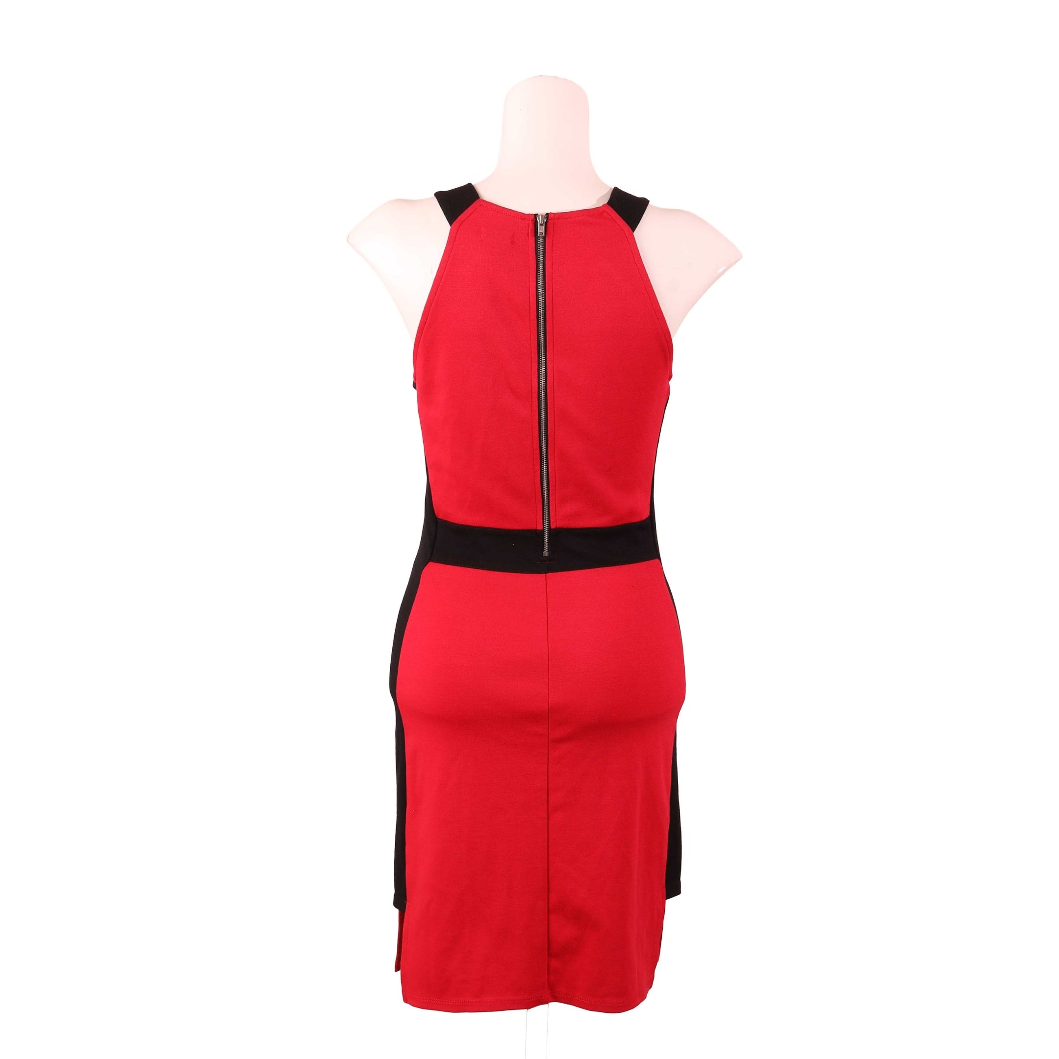 Guess Red Black Lolani Knit Dress
