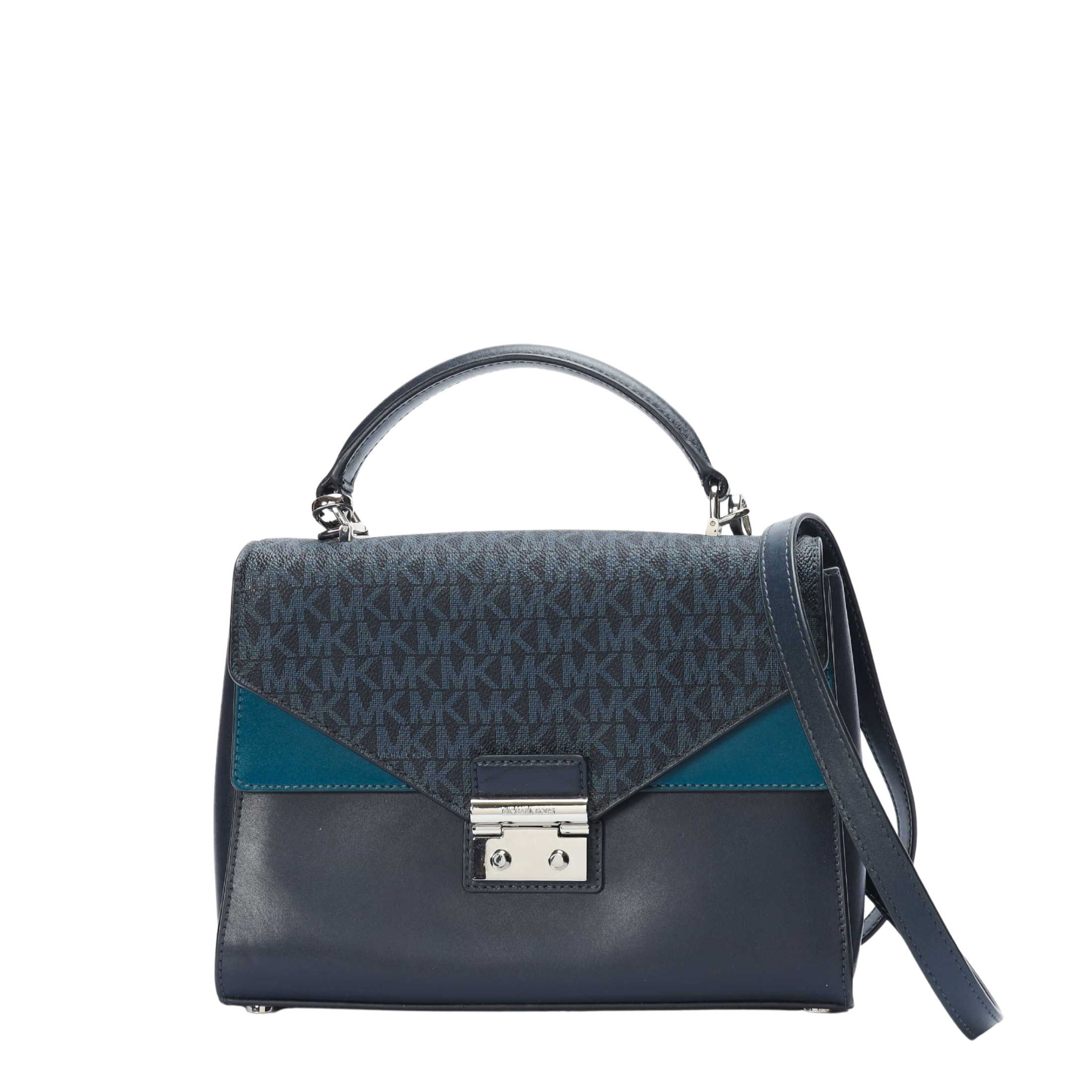 Michael Kors Sloan Blue Top Handle Satchel