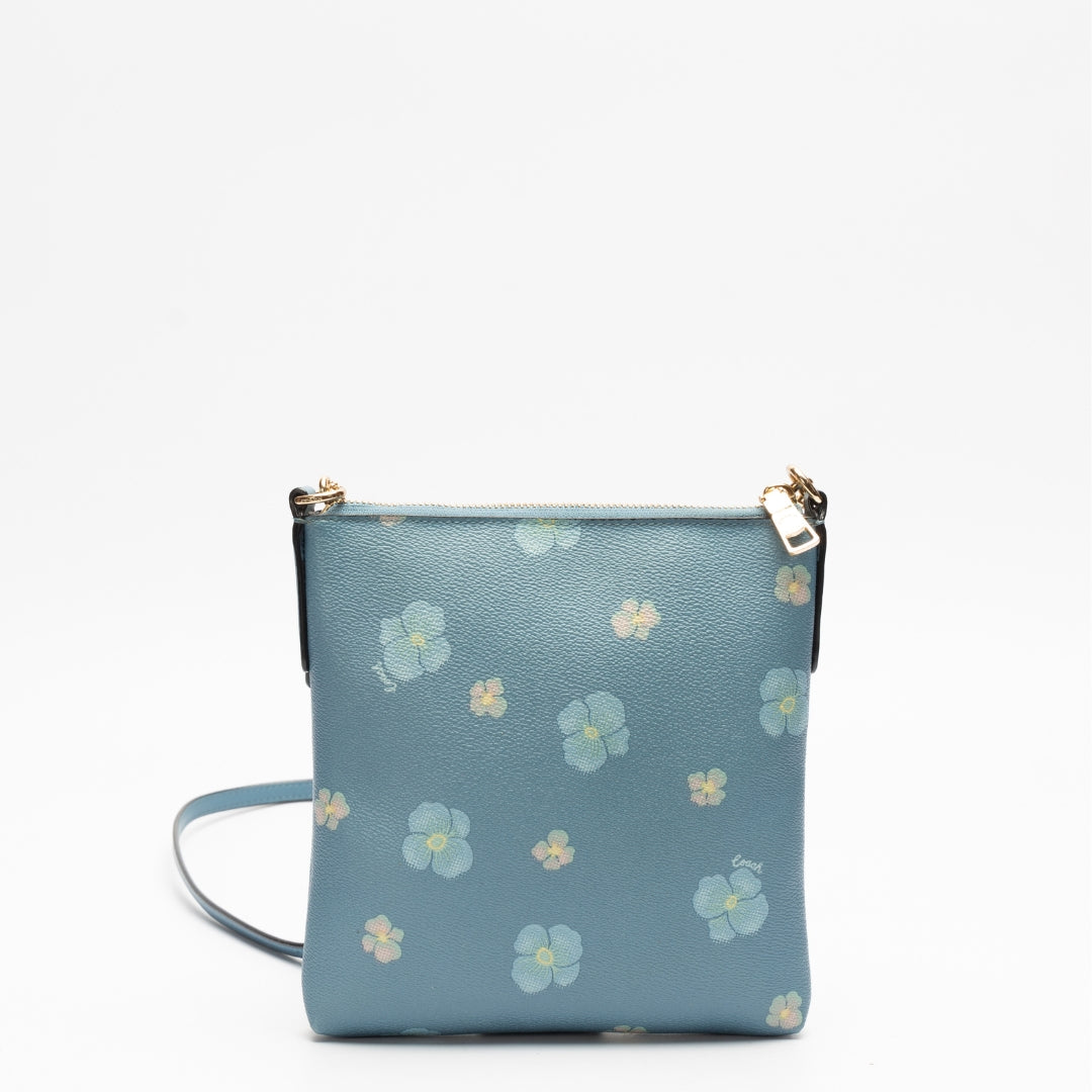 Coach Pansy Print Mini Kitt Crossbody Bag