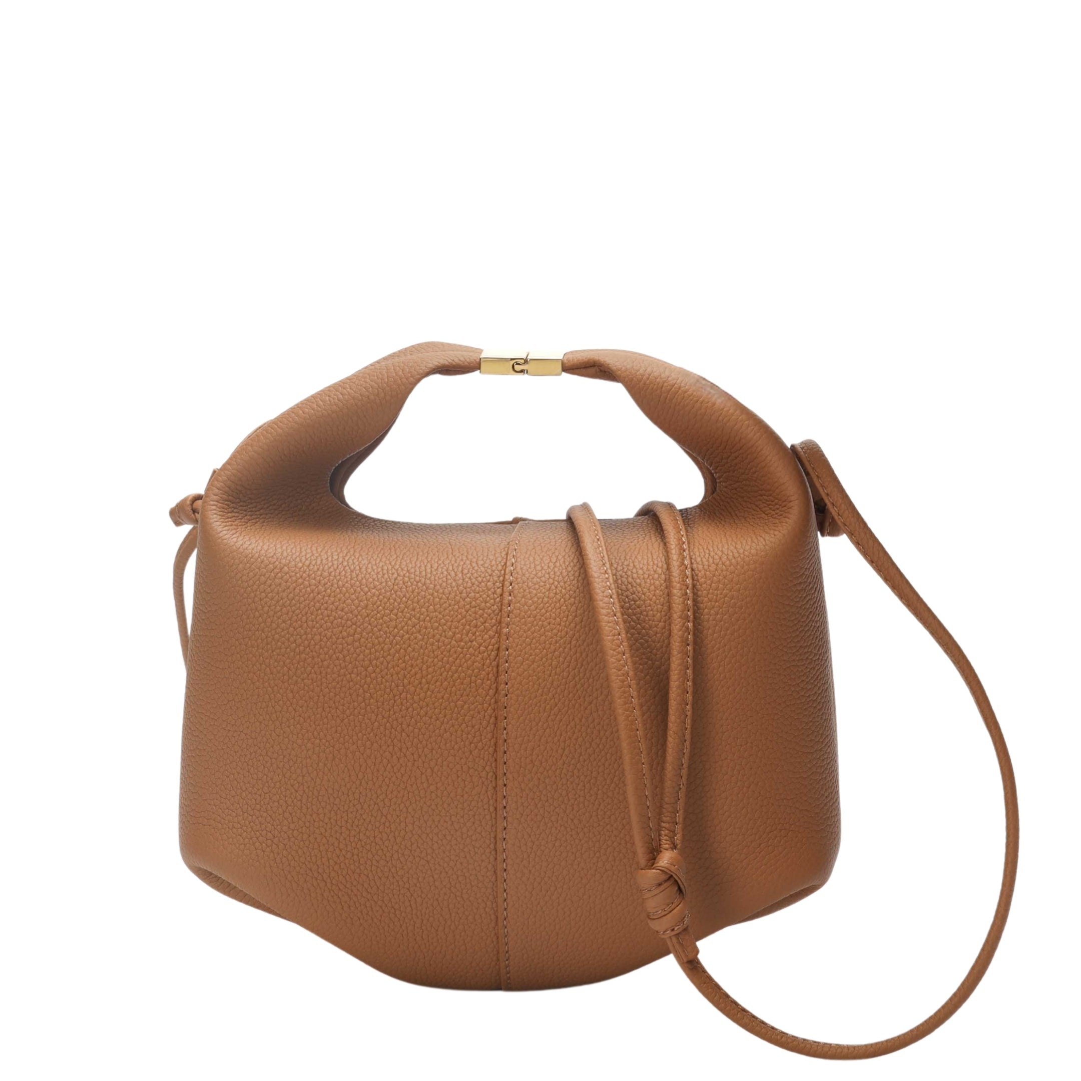 Polene Beri Textured Camel Crossbody Bag