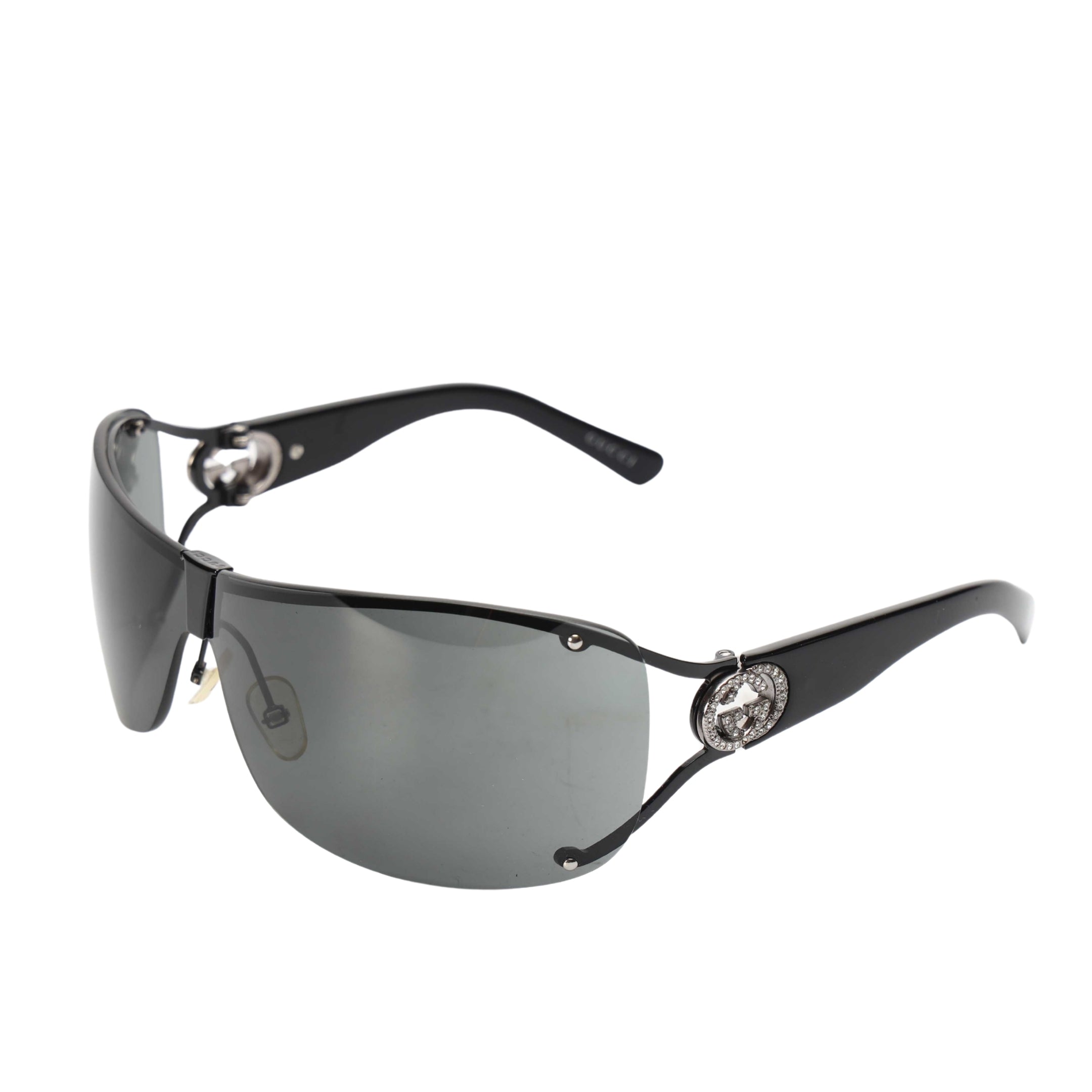 Gucci GG Crystals Black Sunglasses