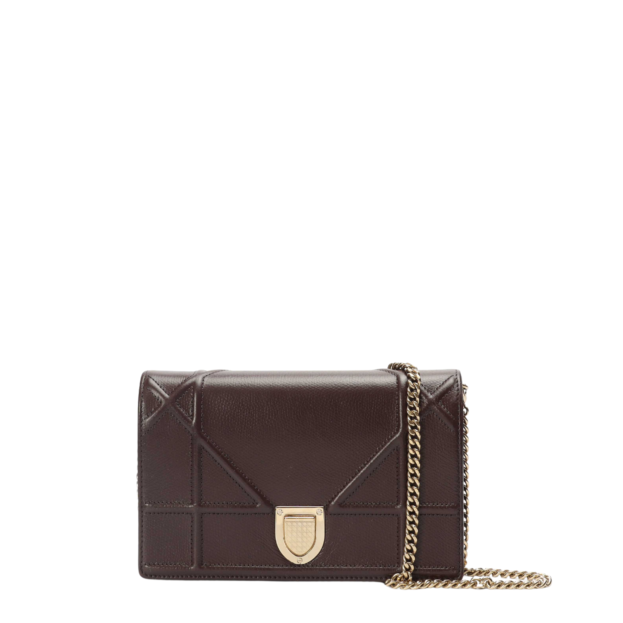 Dior Diorama Burgundy Crossbody Bag