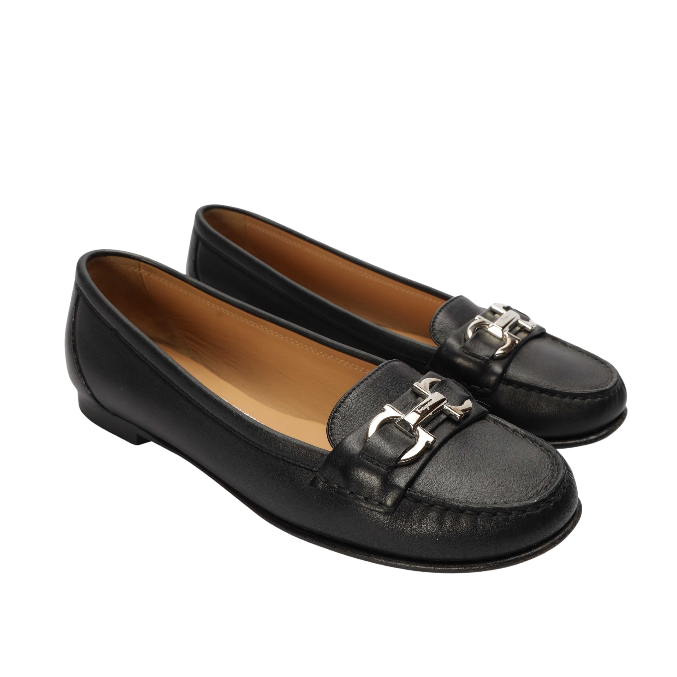 Salvatore Ferragamo Gancini Ornament Moccasins