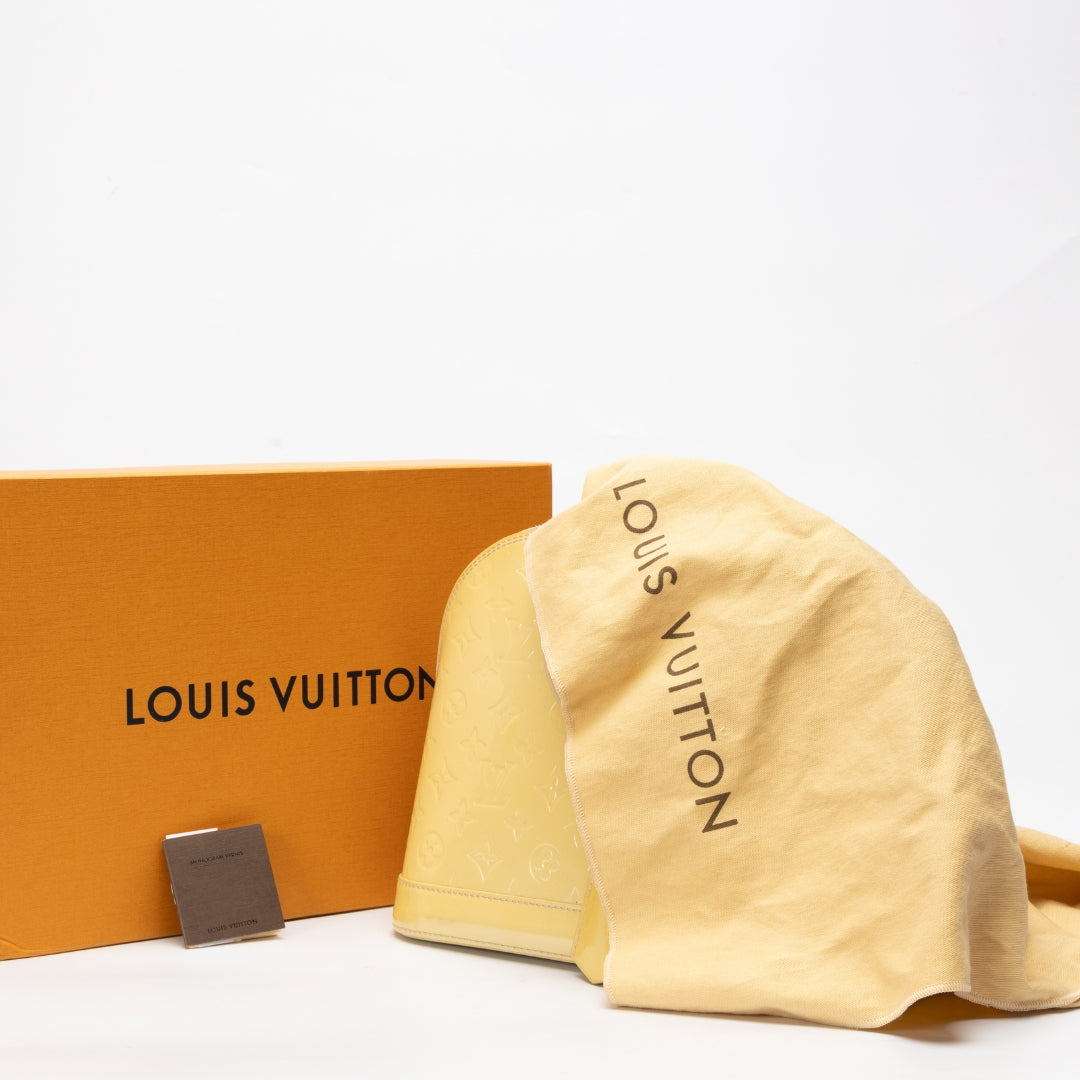 Louis Vuitton Vert Impression Monogram Vernis Alma PM Bag